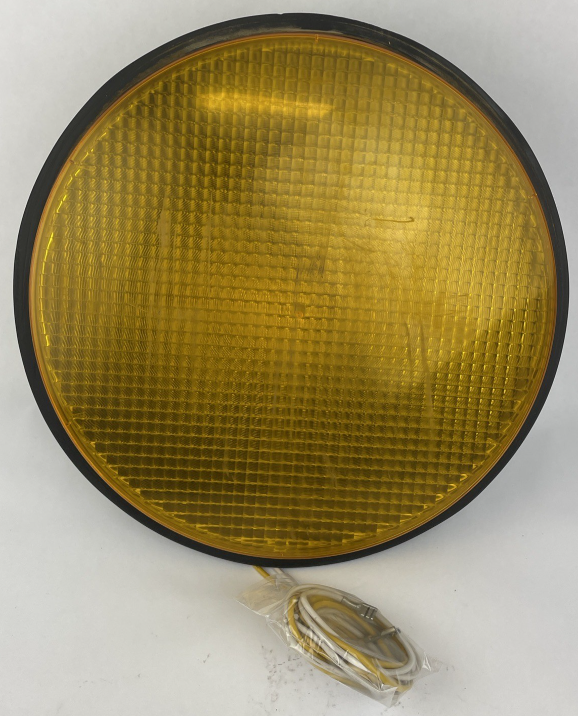 12" General Electric Yellow LED Traffic Light Signal Lens 120V Model DR6 bb