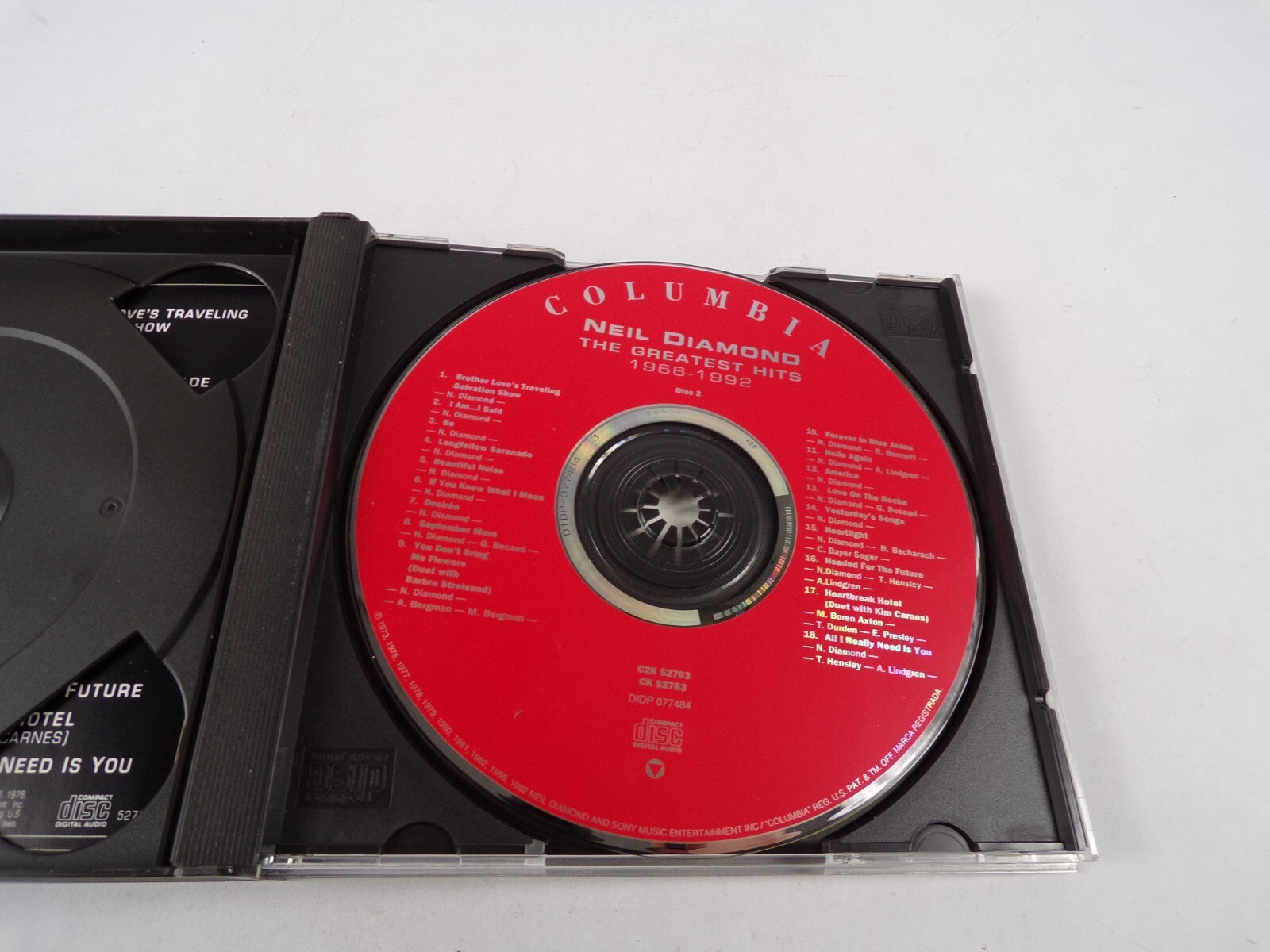 Neil Diamond The Greatest Hits 1966-1992 SoliTary Man Cherry, Cherry Shilo CD#27