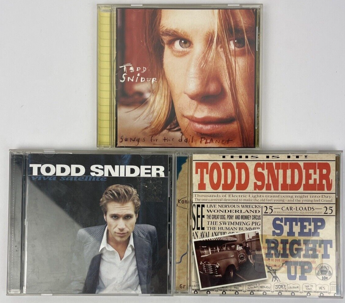 3 x Todd Snider CD - Step Right Up VIVA Satellite Songs for the Daily Planet S