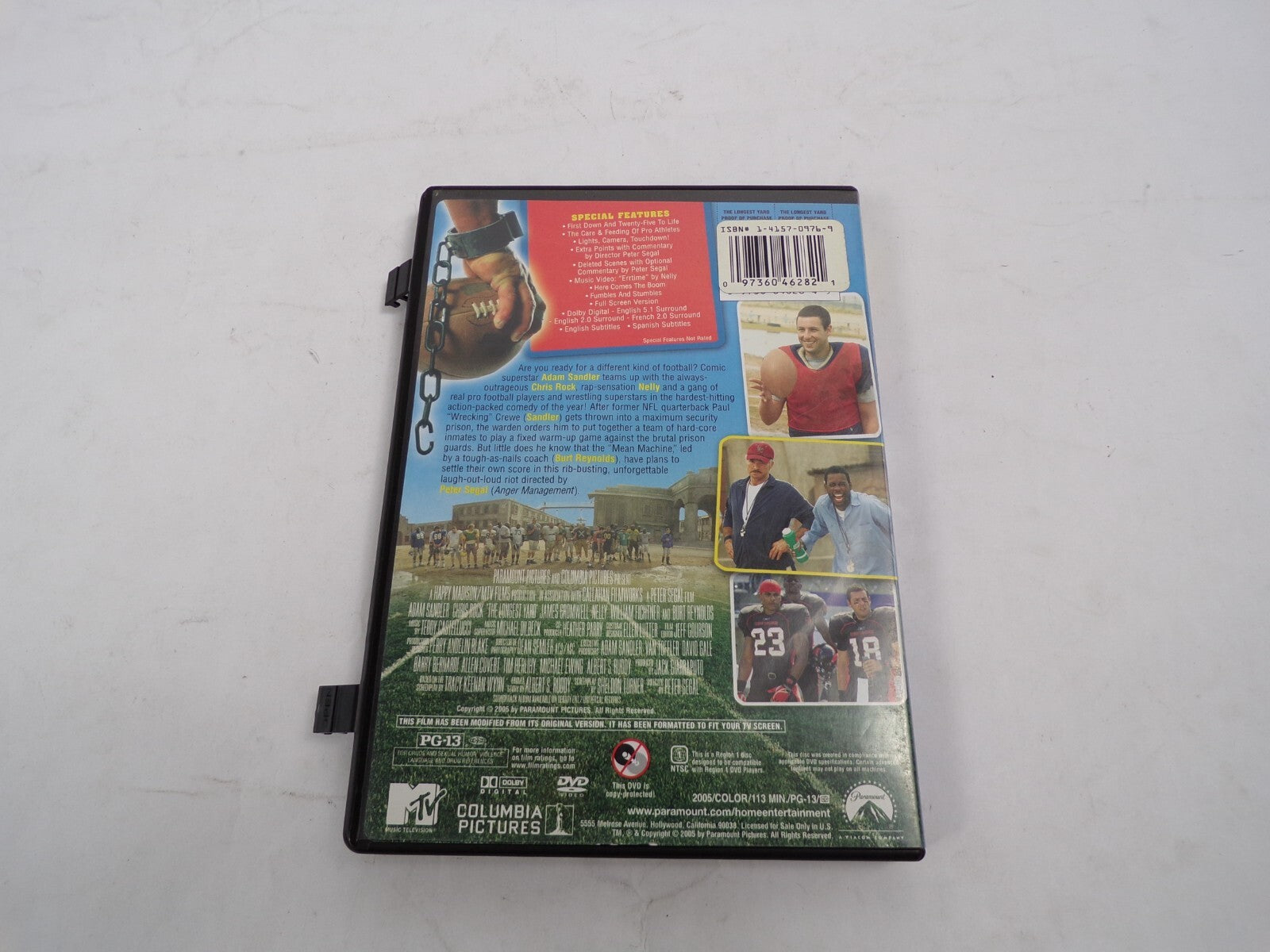 The Longest Yard Adam Sandler Chris Rock Nelly And Burt Reynolds DVD Movies
