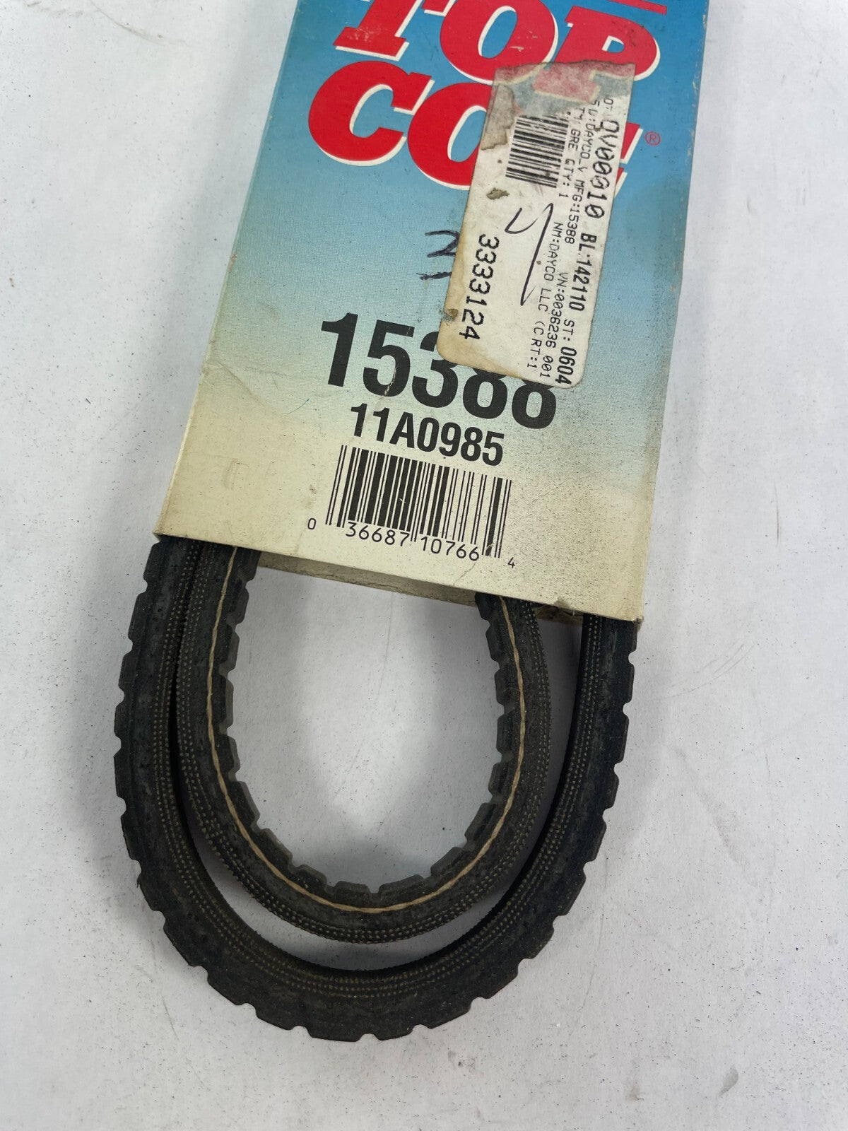 OEM Dayco Top Cog 15388 11A0985 Premium Utility V-belt