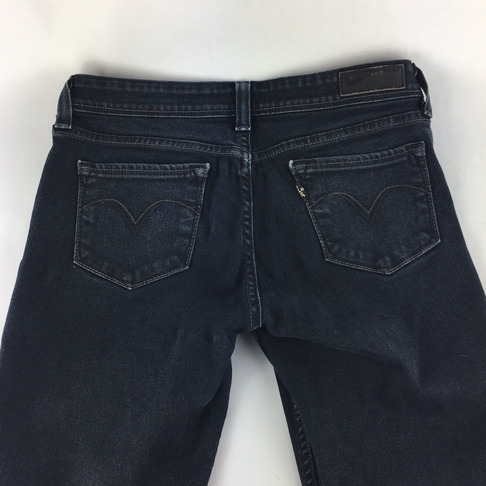 LEVIS Levi's Women's Dark Blue Demi Curve Classic Fit Jeans Size 7 M