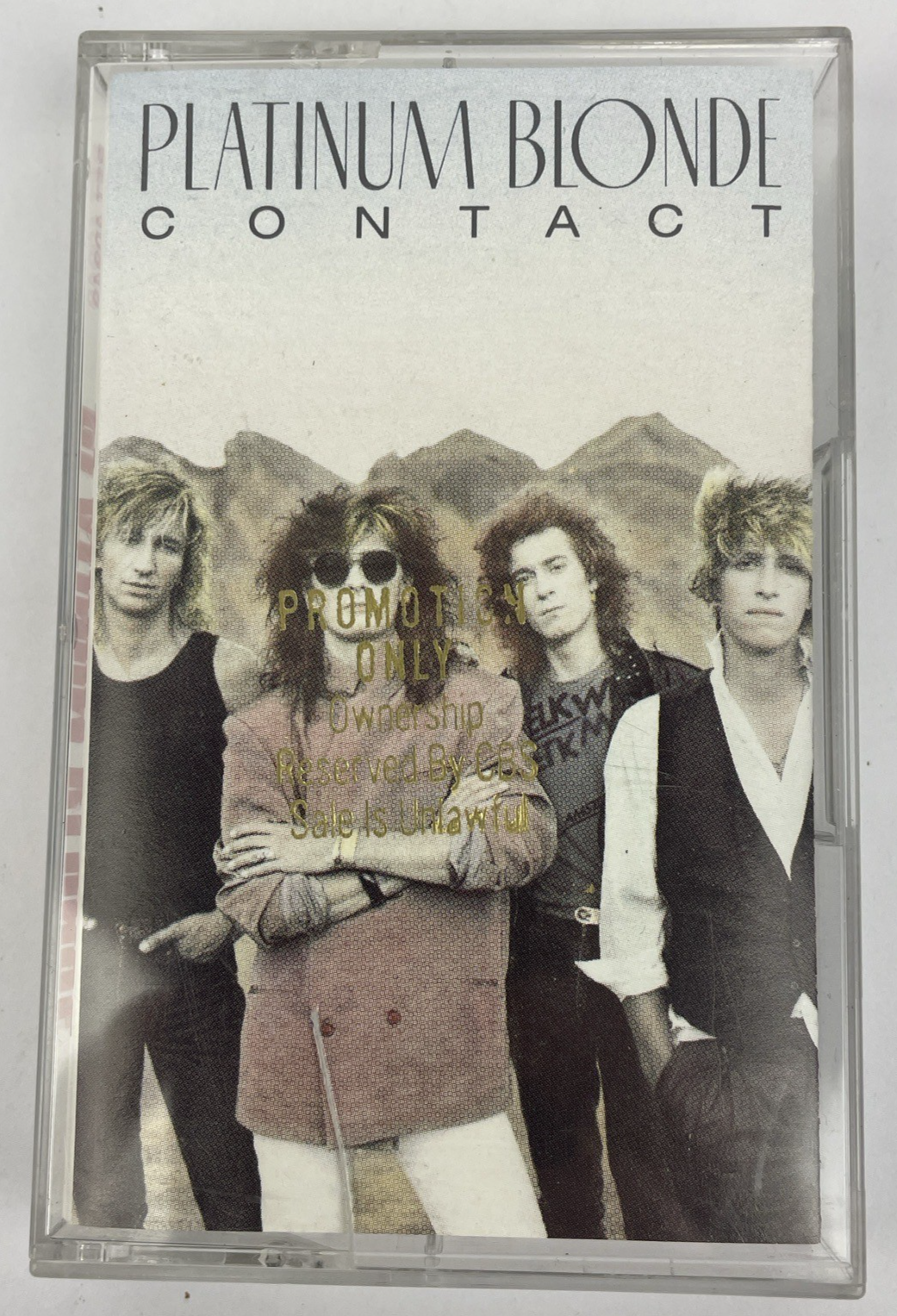 Platinum Blonde - CONTACT (1987 CBS Records Canada) Rock. Cassette Promo Copy
