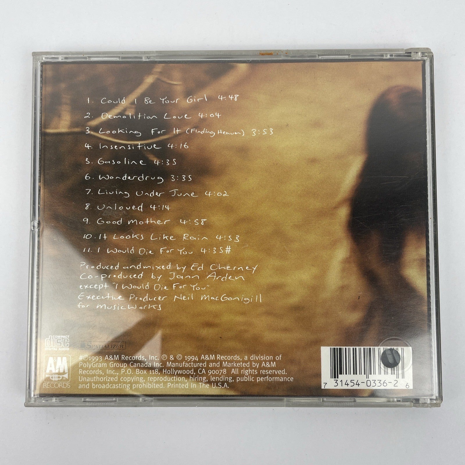 Living Under June - Digital Audio CD By Jann Arden 1993 A&M Records - #1