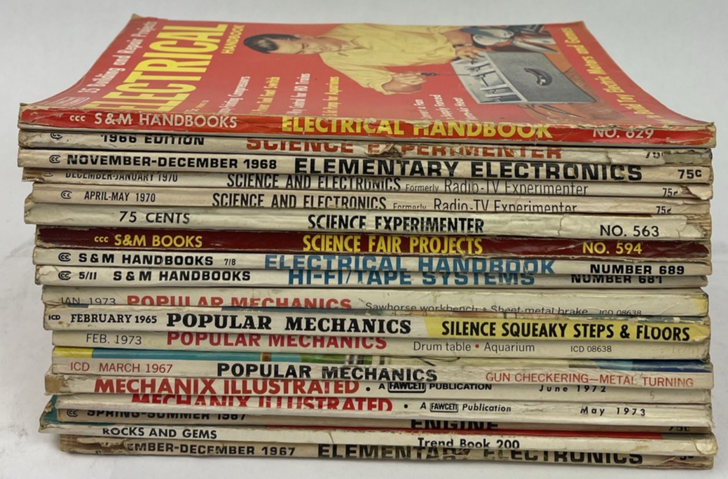 VTG Science Electronics Lot of 18 Magazine Issues 1960s 70s ASSORTED COLLECTION