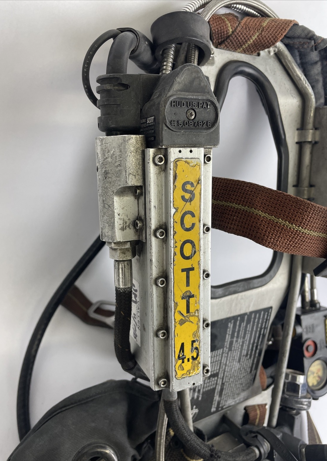 SCOTT SAFETY 4.5 4500 SCBA Air Pack Harness EZ-Flow Air Pak Plus w Sensor LOOK