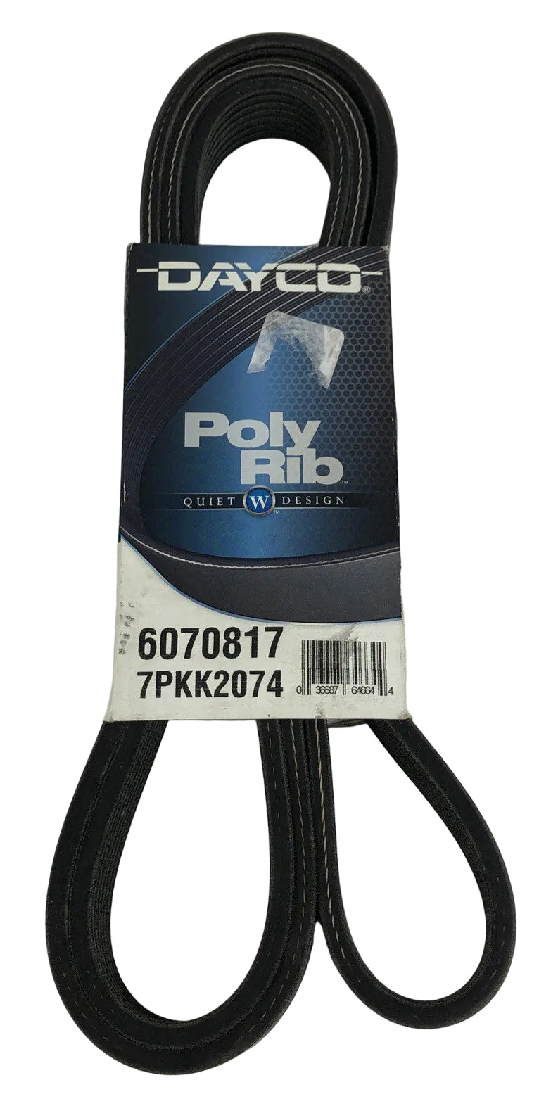 Dayco 6070817 serpentine belt 7PK2074 poly rib belt
