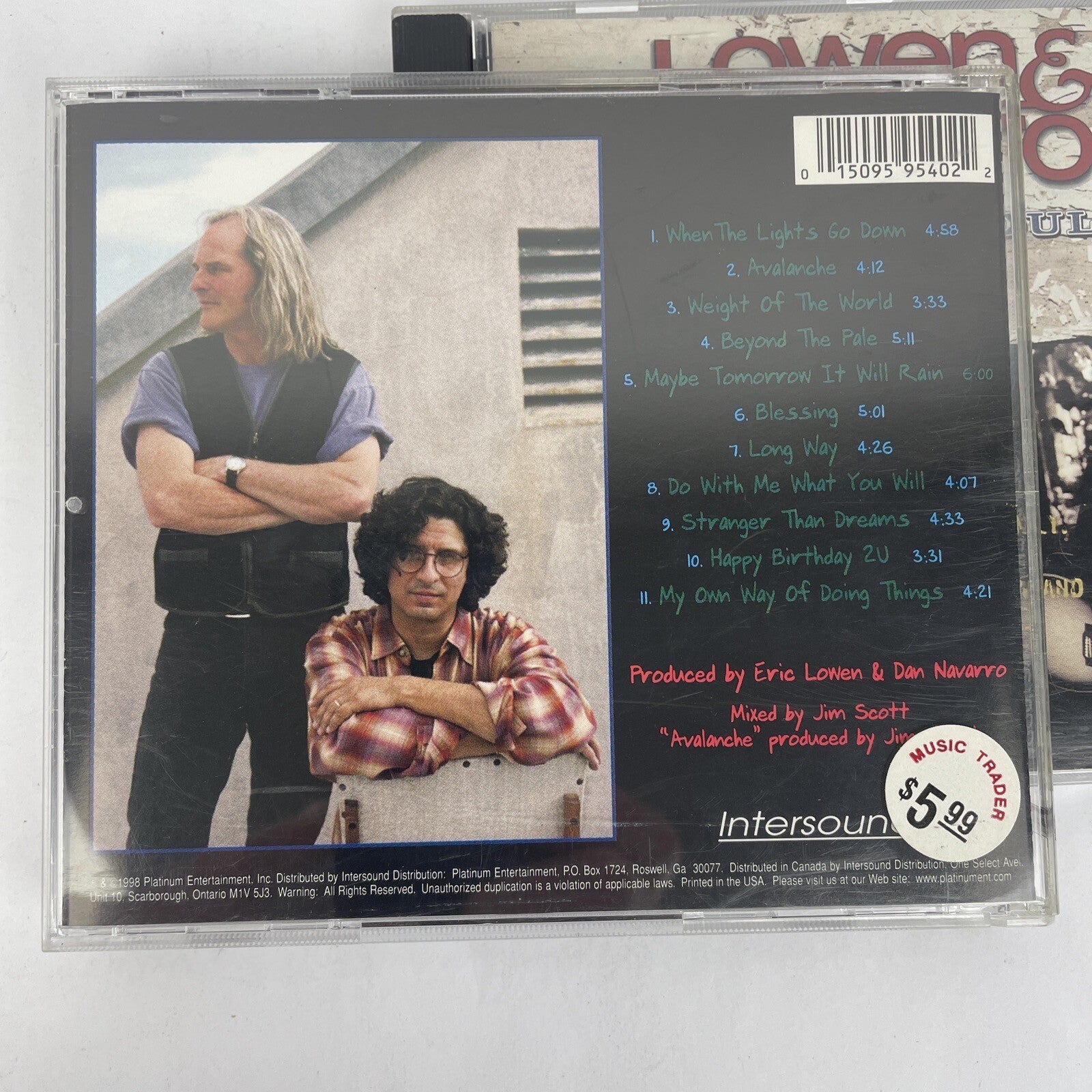 2 x Lowen & Navarro Digital Audio CD Lot 0 Scratch at the Door 98 + Pendulum 95