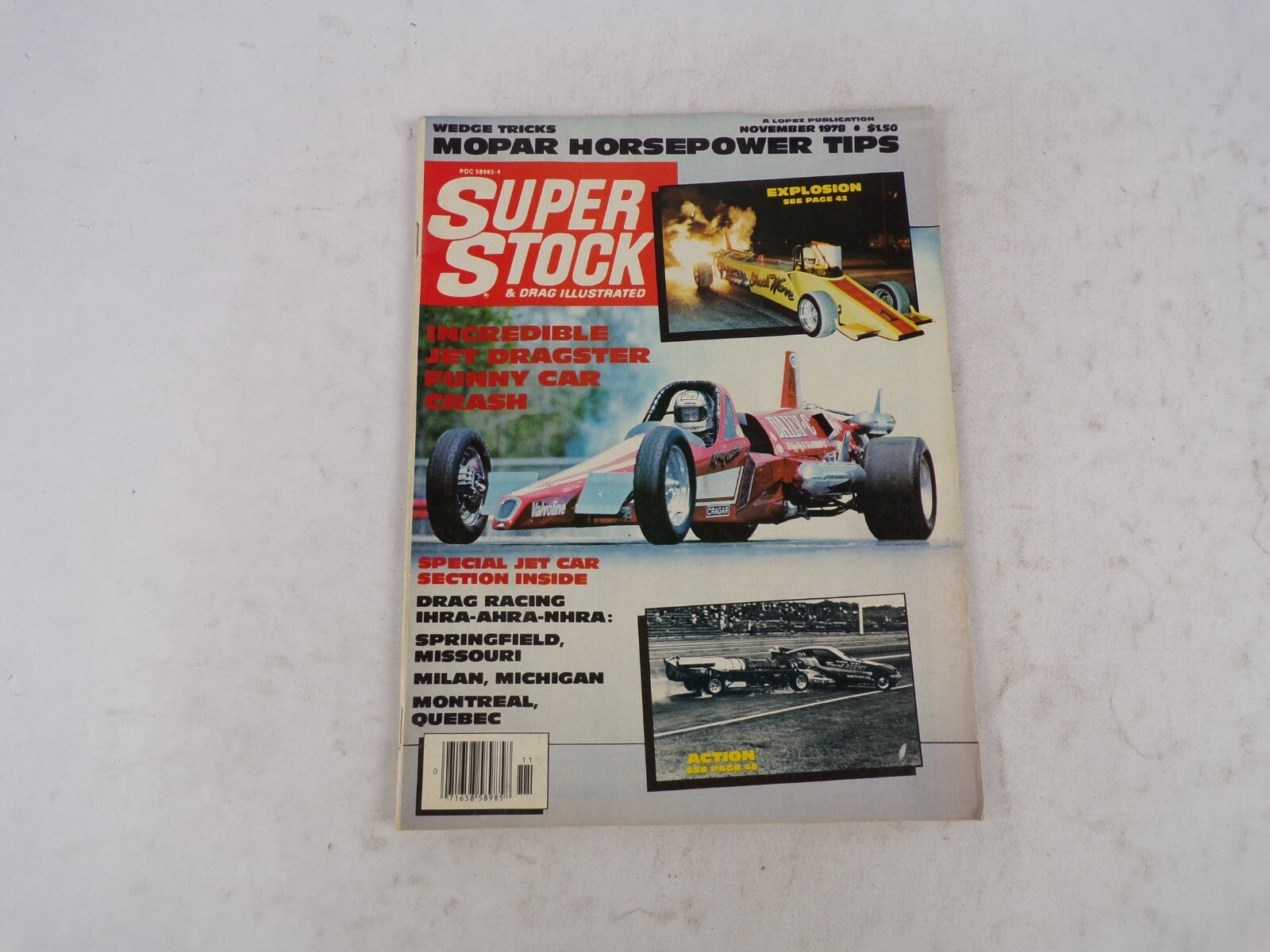 November 1978 Super Stock Mopar Horsepower Tips Wedge Tricks Incredible Jet Drag