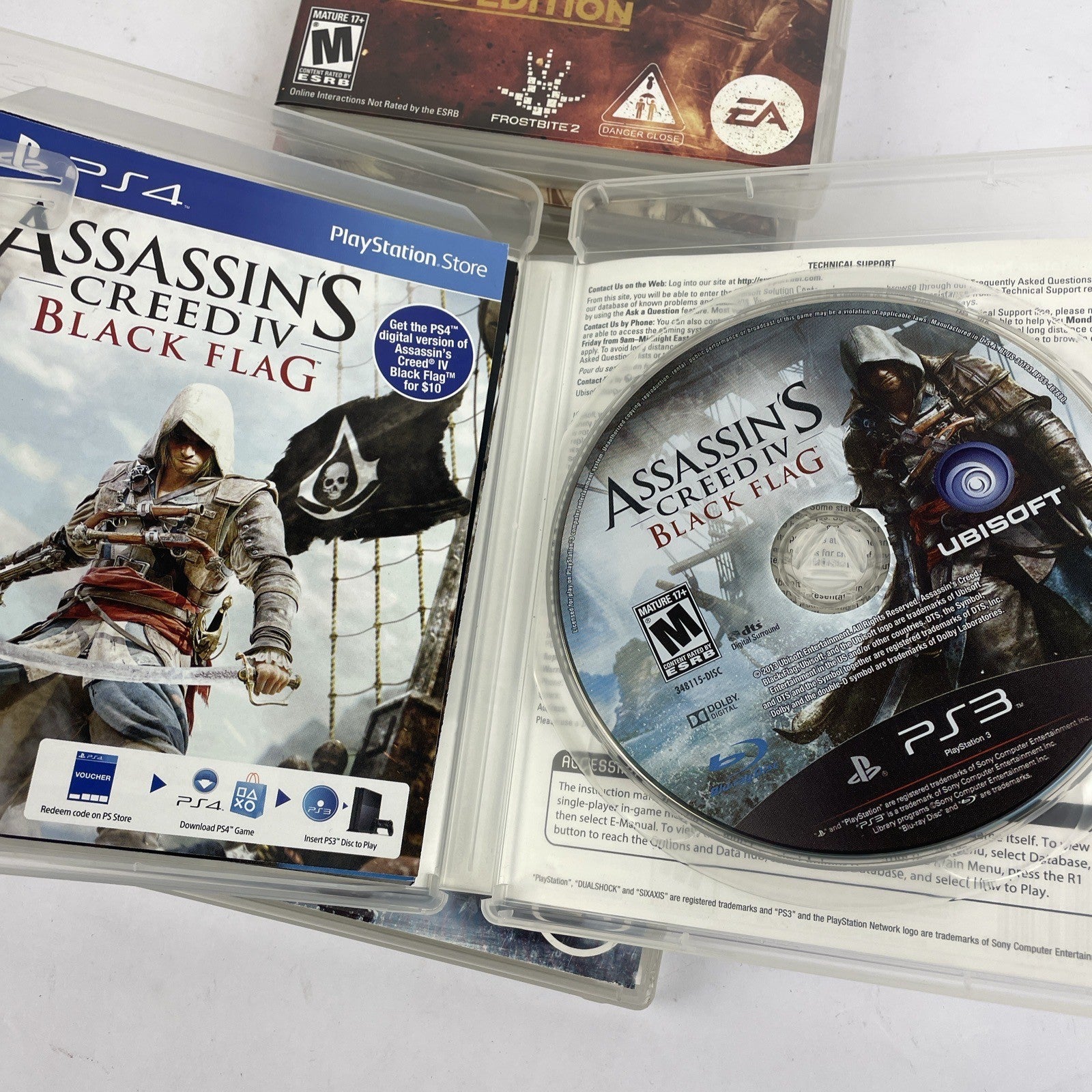 4 x PlayStation 3 PS3 Assassins Creed 4 Black Flag BORDERLANDS2 BATTLEFIELD4 MOH