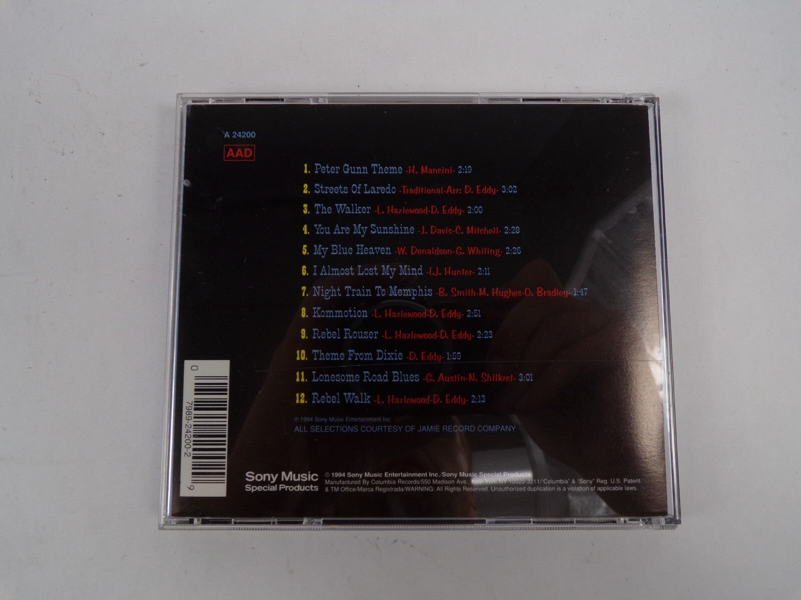 Duane Eddy Rebel Rouser Peter Gunn Theme Streets of Laredo Kommotion CD#38