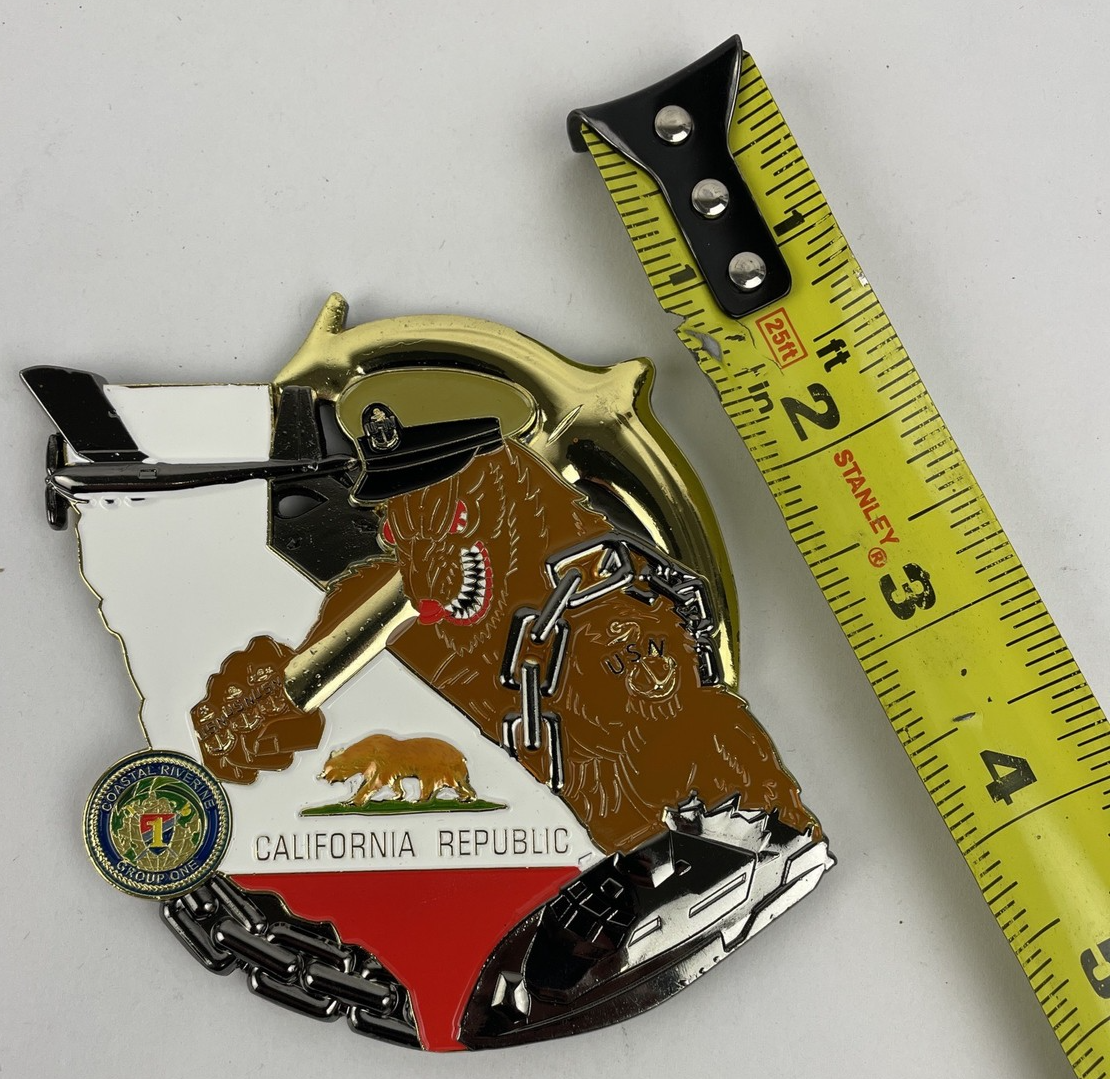 U.S Navy USN Coastal Riverine Group 1 CGR-1 Chief's Mess Military Challenge Coin