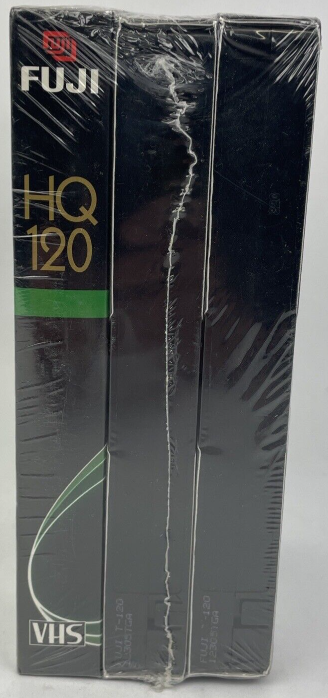 Lot of 3 x FUJI FILM Video Cassette Tapes, 6 Hrs, HQ T-120 High Quality - NEW