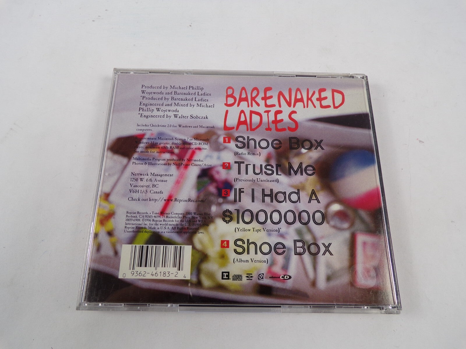 Barenaked Ladies Shoe Box Ep For Promotional Use Only Bonus CD-Rom CD #40