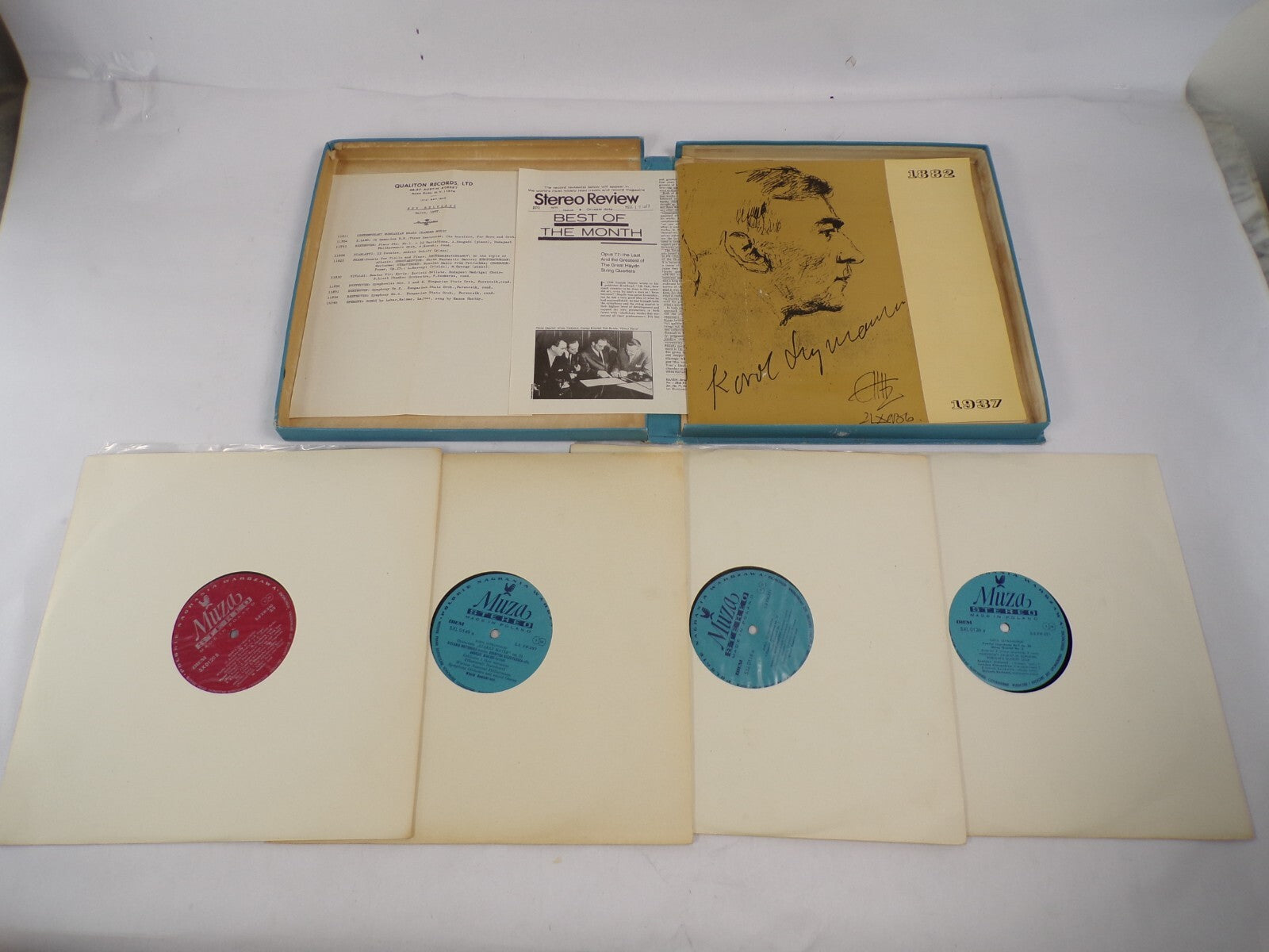 Karol Szymanowski Stereo Review Qualiton Records Muza Stereo Vinyl Record