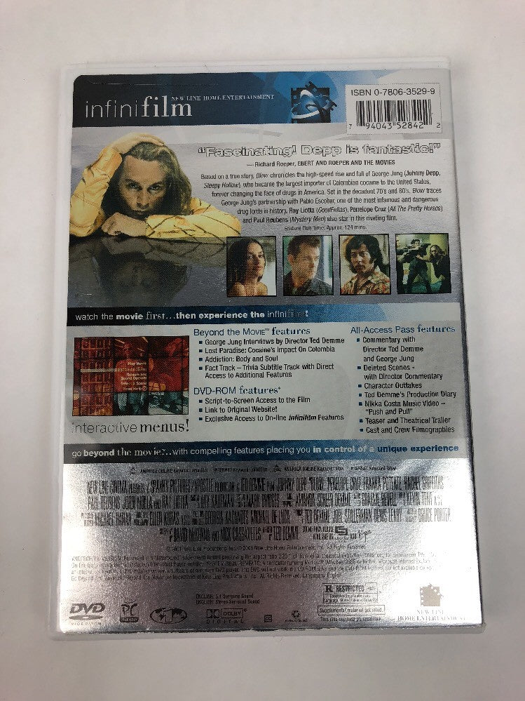 BLOW ~ DVD, 2001 ~ Johnny Depp & Penelope Cruz ~ Rated R - FSTSHP