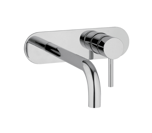 Cabano Bathroom Basin Sink Faucet Swivel Chrome Wall Mounted Single Handle