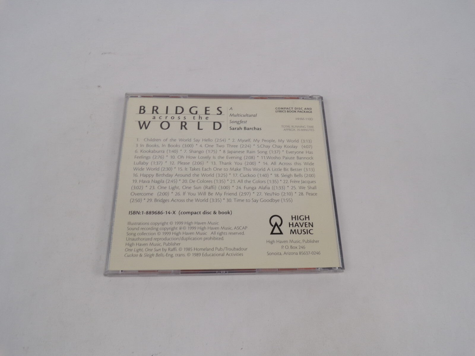 Bridges Across The World A Multicultural Songfest Sarah Barchas Children OfCD#69