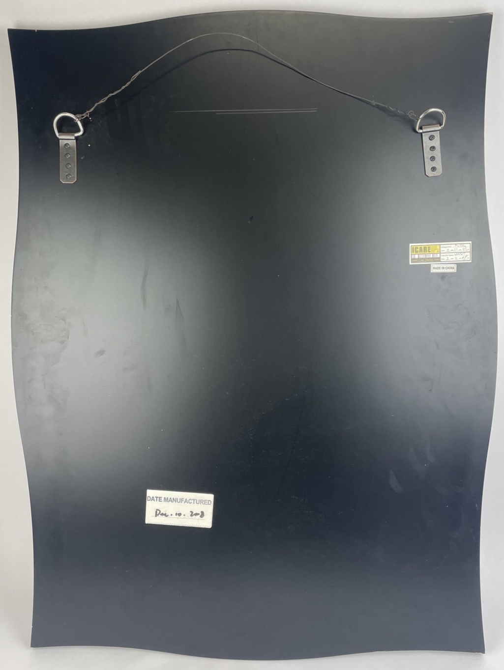 OEM NOS Kallista Glamour Bathroom Mirror 1880418 Black Lacquer Frame 32" x 24"