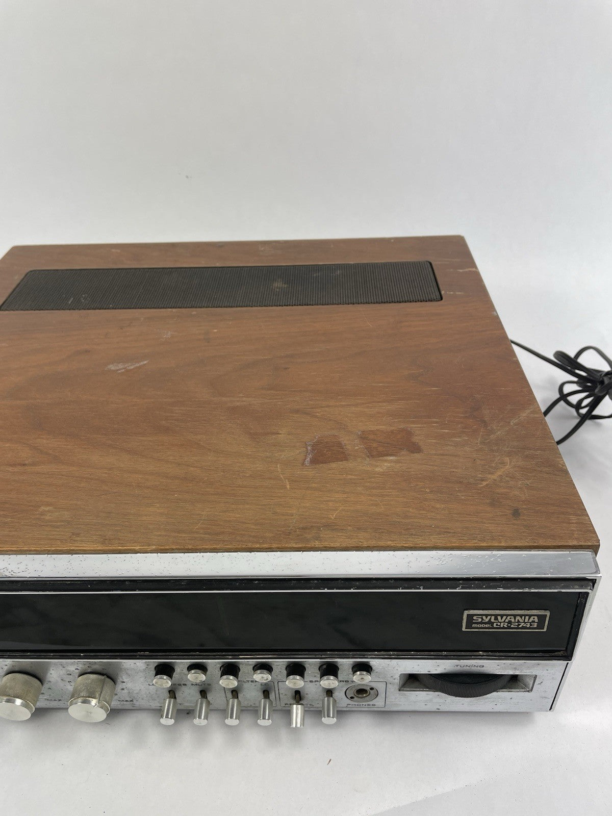 Sylvania CR-2743 Receiver 50 Watts Per Ch Made In USA for PARTS