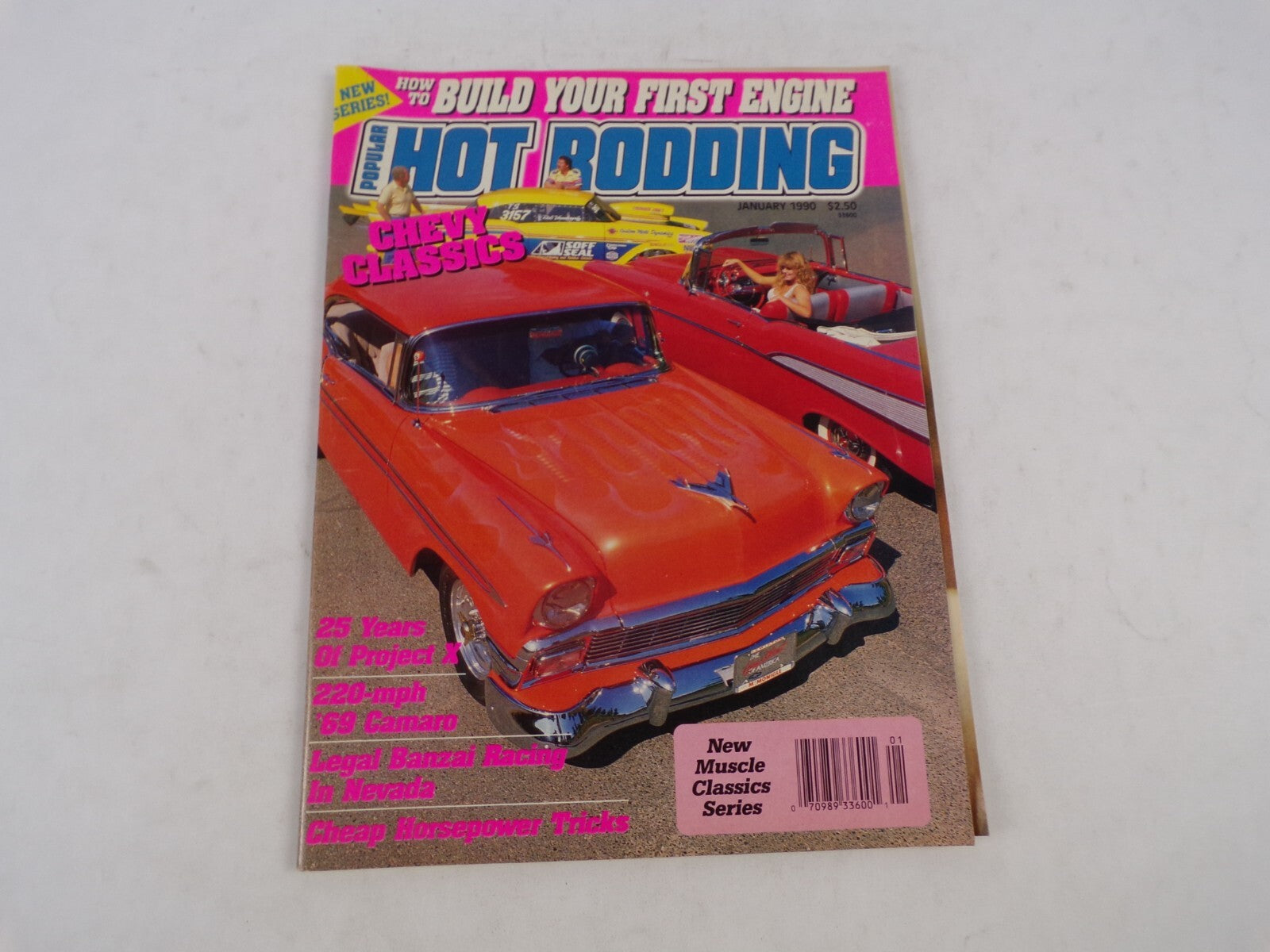 January 1990 Hot Rod Magazine Build Your First Engine Chevy Classics New Series