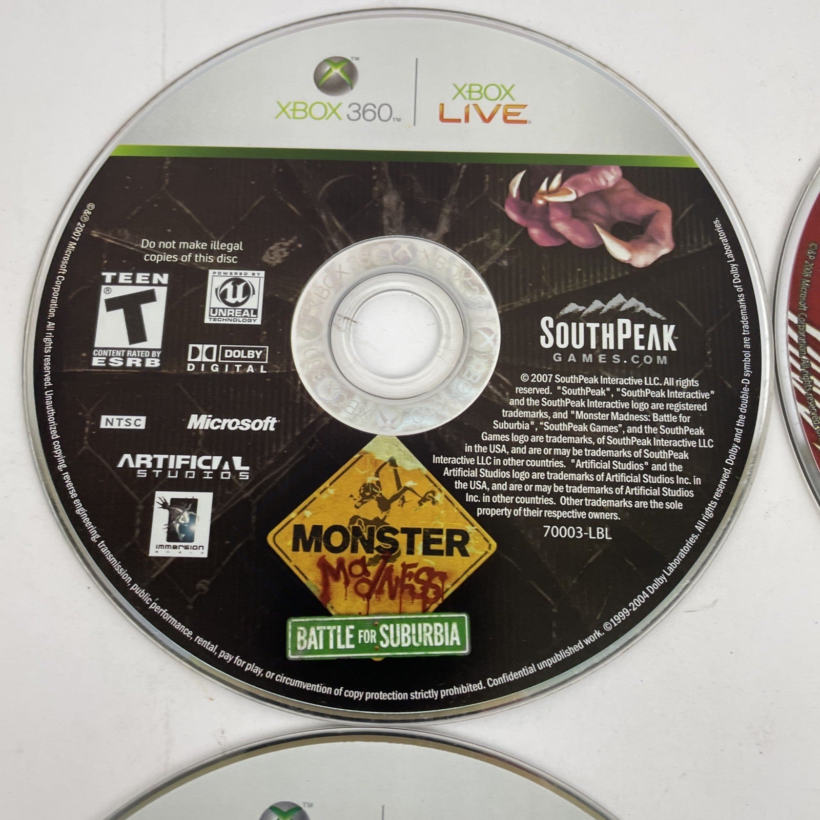 6 x XBOX 360 XBOX Live Aerosmith, HALO 3, GTA4, Madden, Forza 2, Monster Maddnes