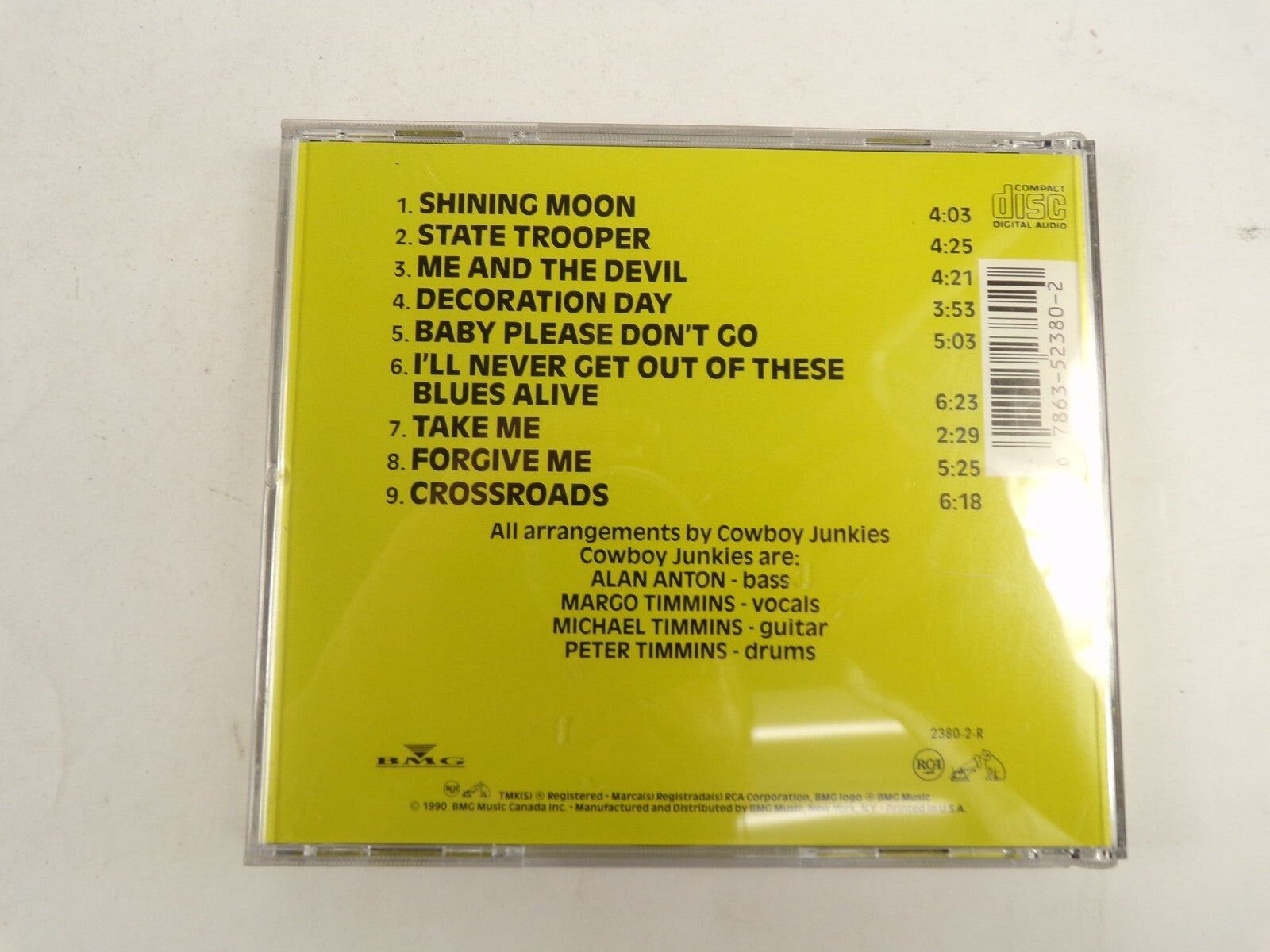 Cowboy Junkies Shining Moon State Trooper Crossroads Take Me CD#48