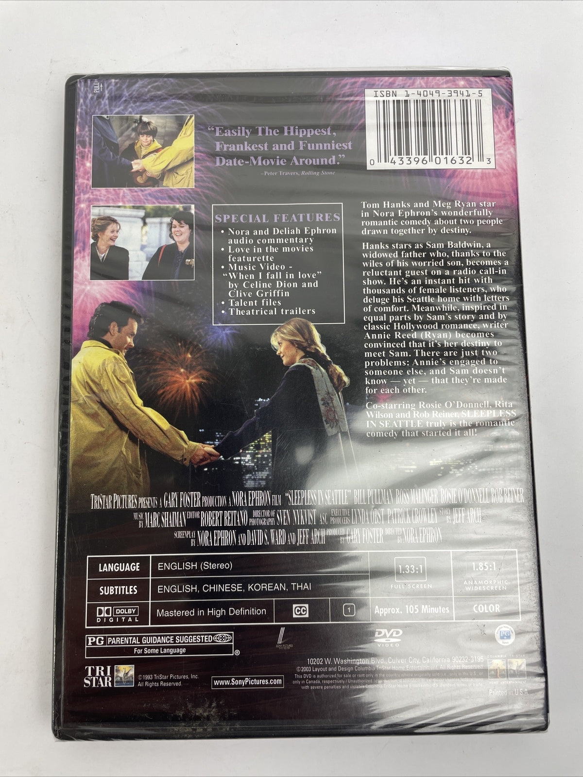 Sleepless in Seattle ( 10th Anniversary Edition DVD Video ) Tom Hanks Meg Ryan