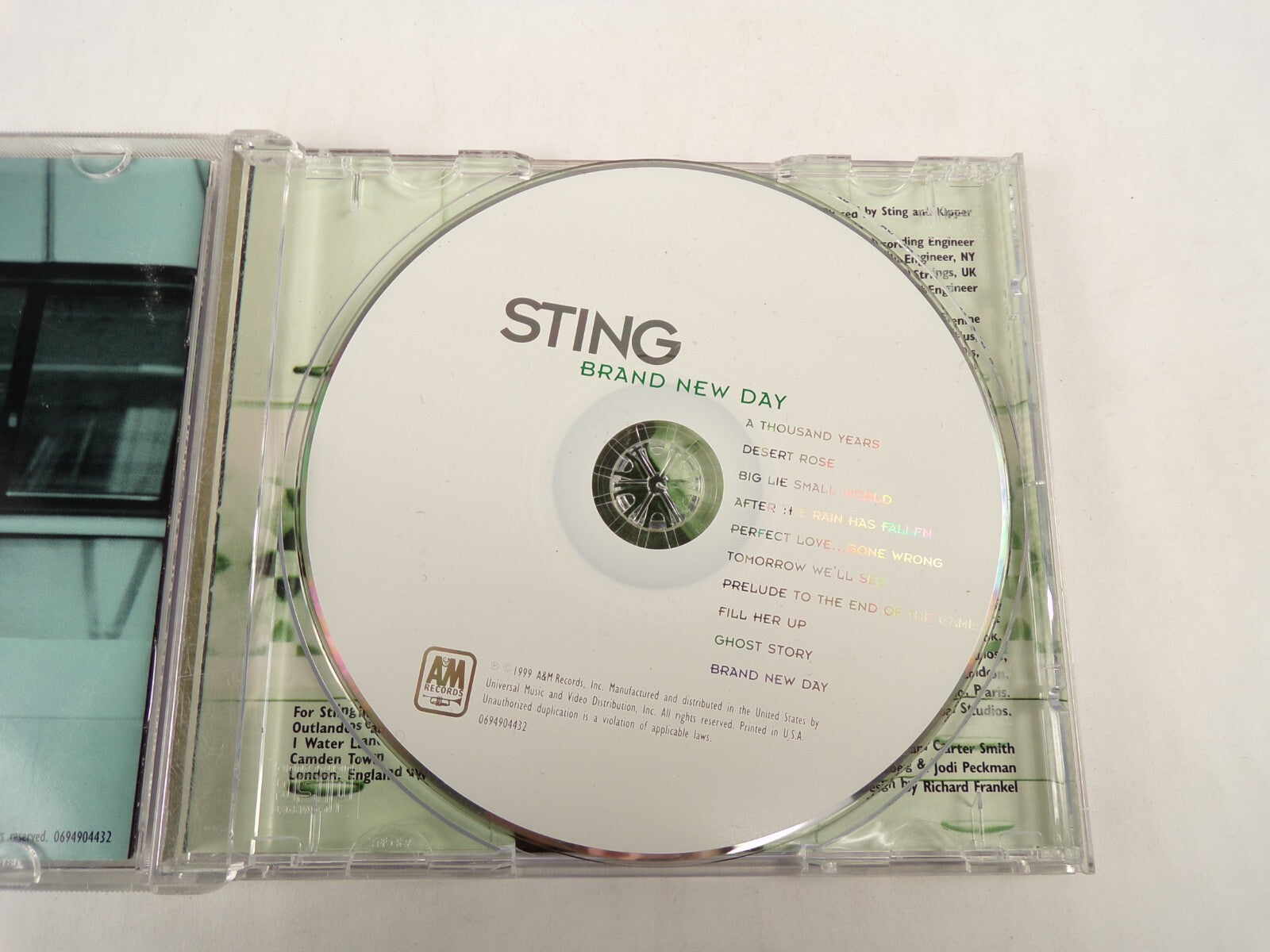 Sting Brand New Day a Thousand Years Desert Rose Big Lie Small Wored CD#54