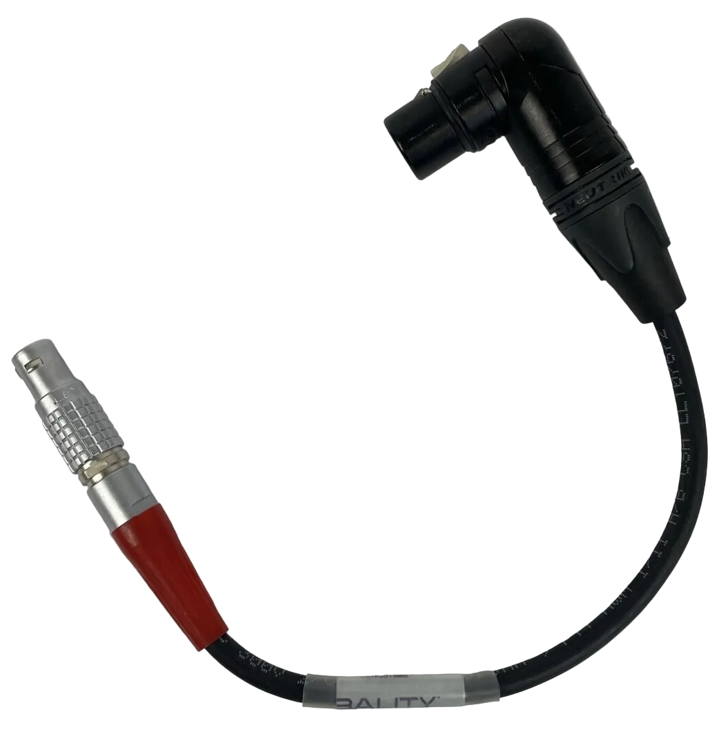 Laird Lemo 2-Pin Male to Neutrik 4-Pin XLR Female Teradek Power Cable - 12"