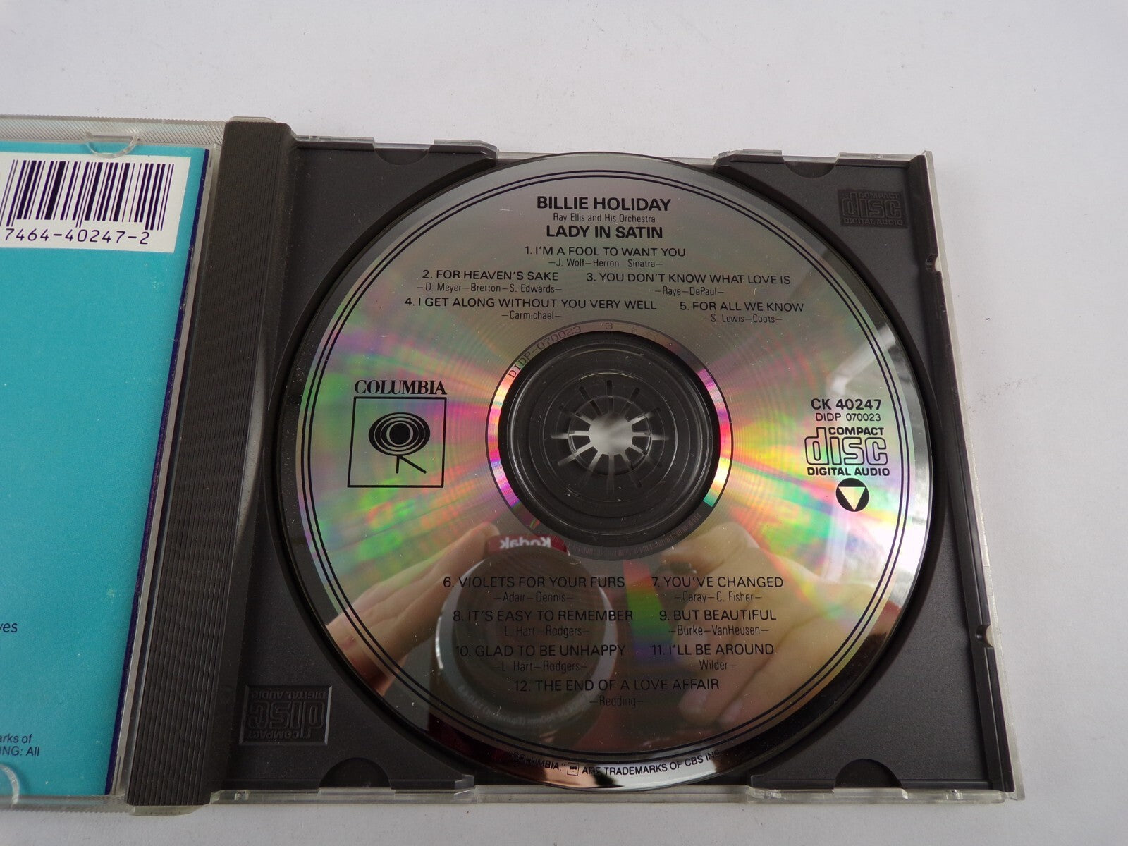Billie Holiday Lady In Satin I'm A Fool To Want You For All We Know CD#1