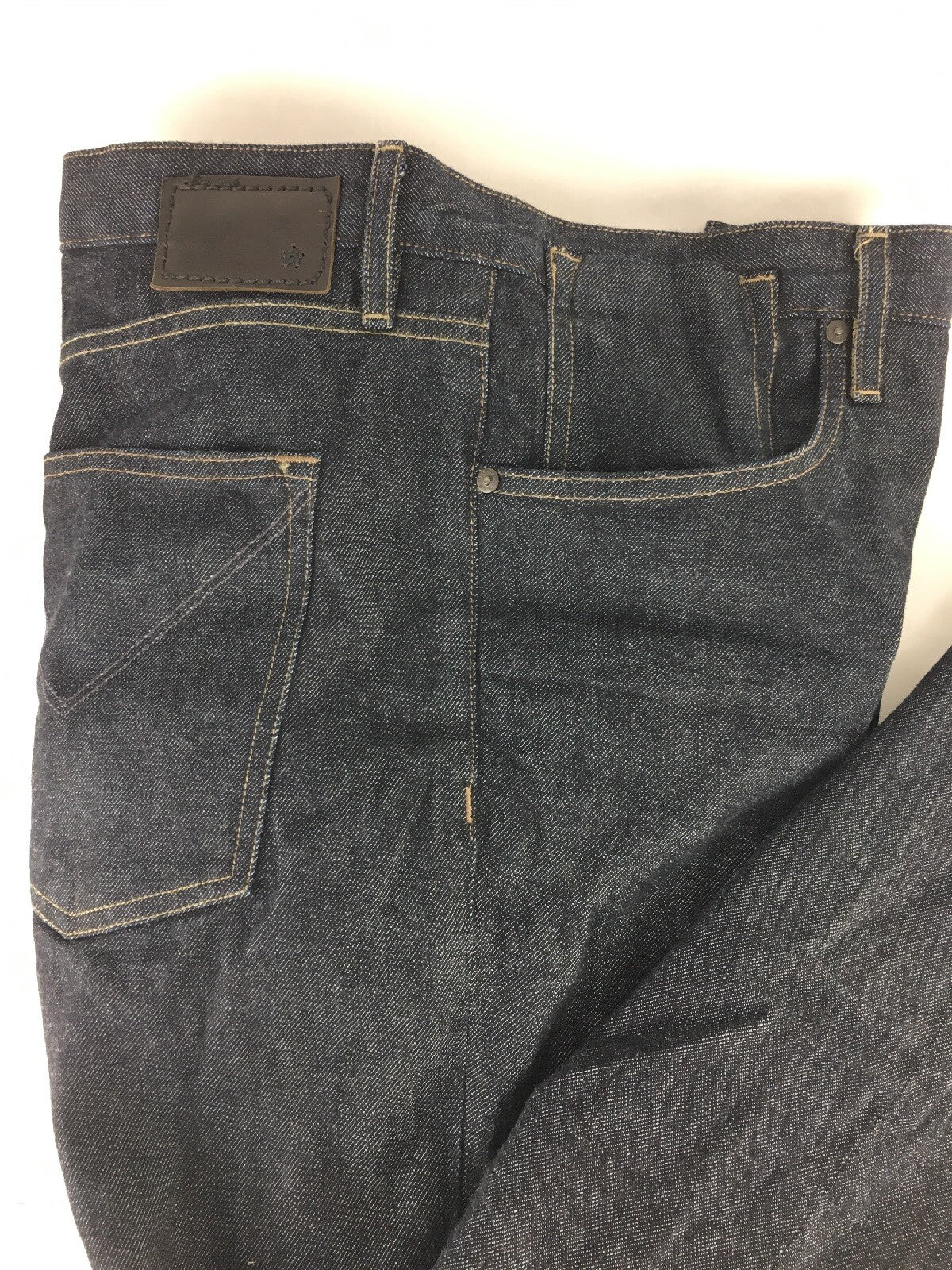 John Varvatos USA Made Bowery Slim Straight Black washed Denim Men's Sz 38 X 38