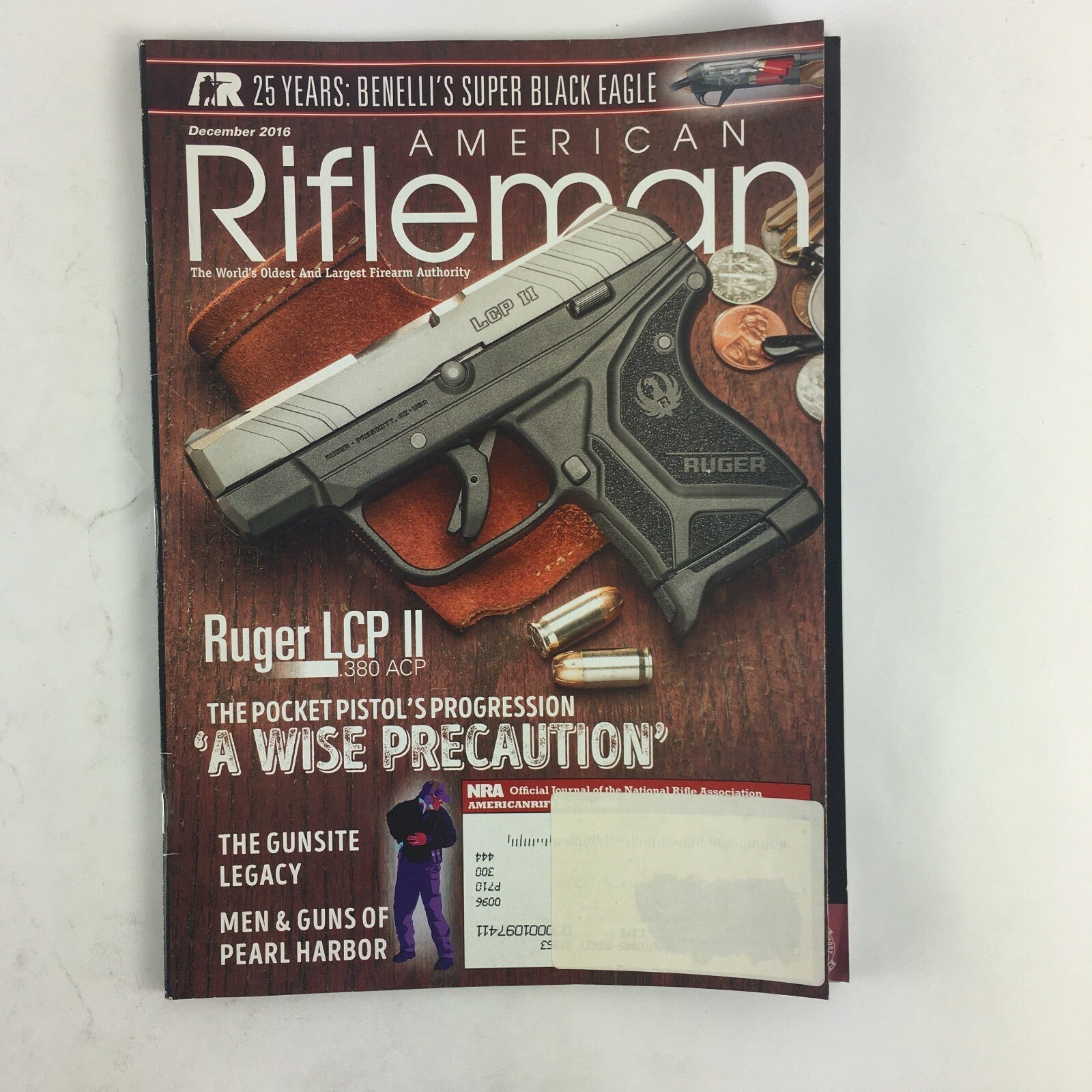 December 2016 American Rifleman Magazine Ruger LCP II .380 ACP A Wise Precaution