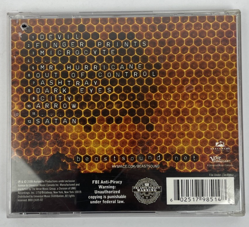 Beast,Beast, - ( Digital Audio CD Compact Disc ) 2008 Promo Copy - #2