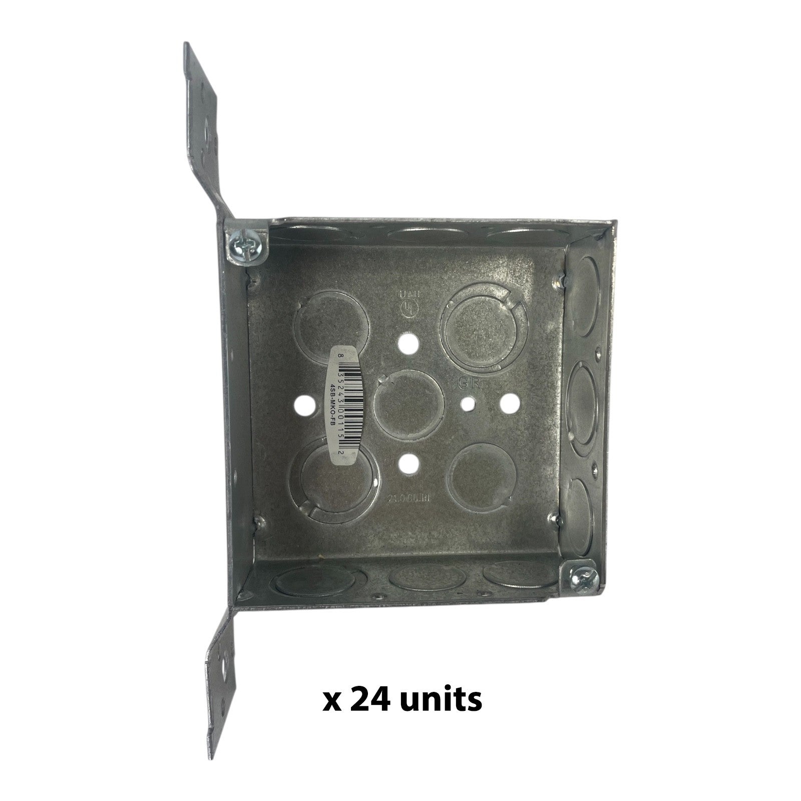 Lot of 24: Orbit 4SB-MKO-FB 4" Square Box 1-1/2" Deep & FB Bracket