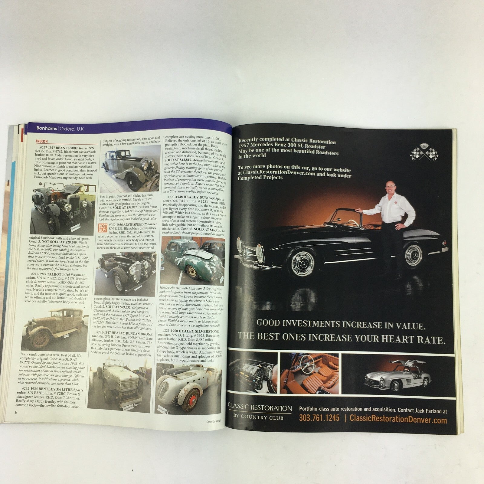 October 2012 Keith Martin's Sports Car Market Magazine Supercar Rising Sheehan