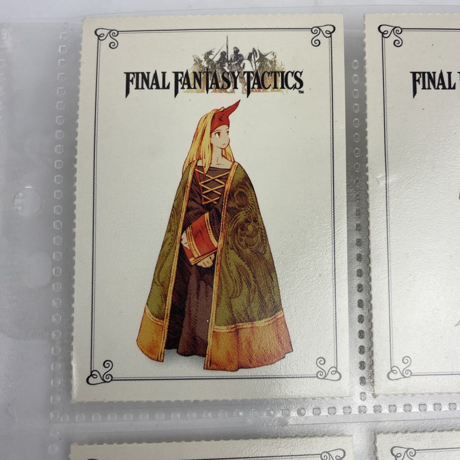 6 x Final Fantasy Tactics Playstation 1 EB Games Squaresoft Promo Trading Cards