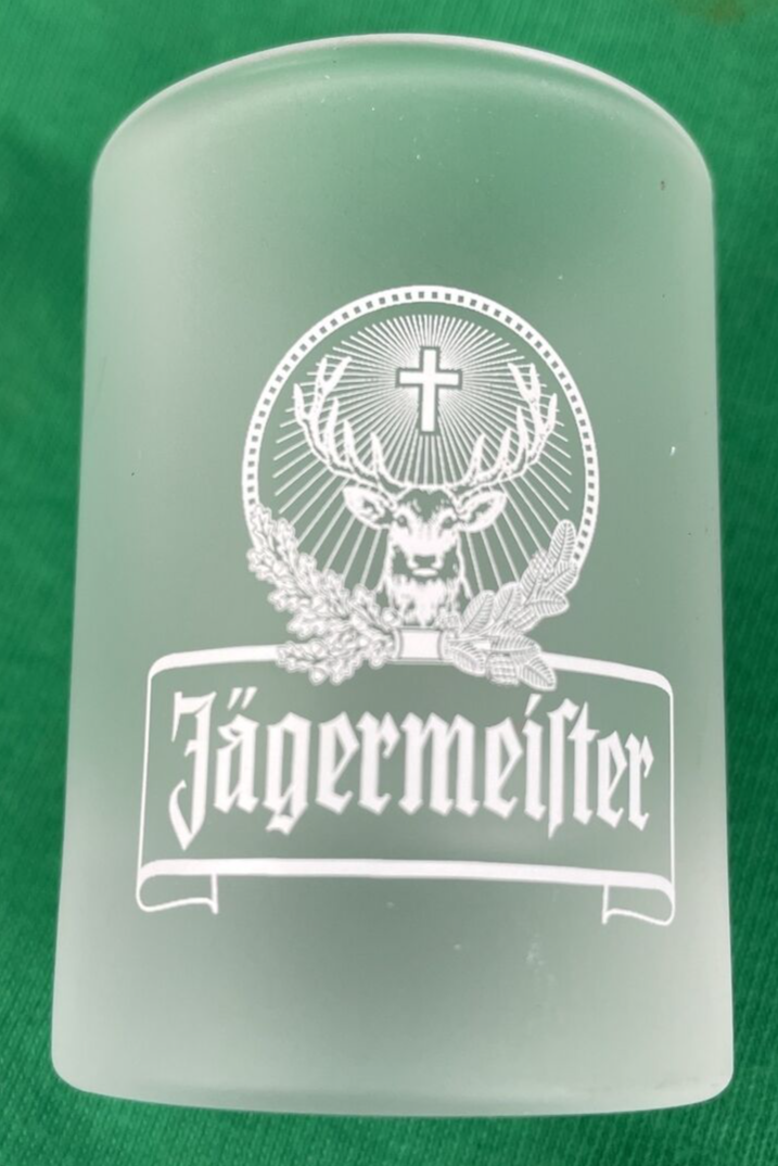 Rare Jagermeister Frosted Shot Glass 2CL RA M11 0113 Jagermeifter - LOOK