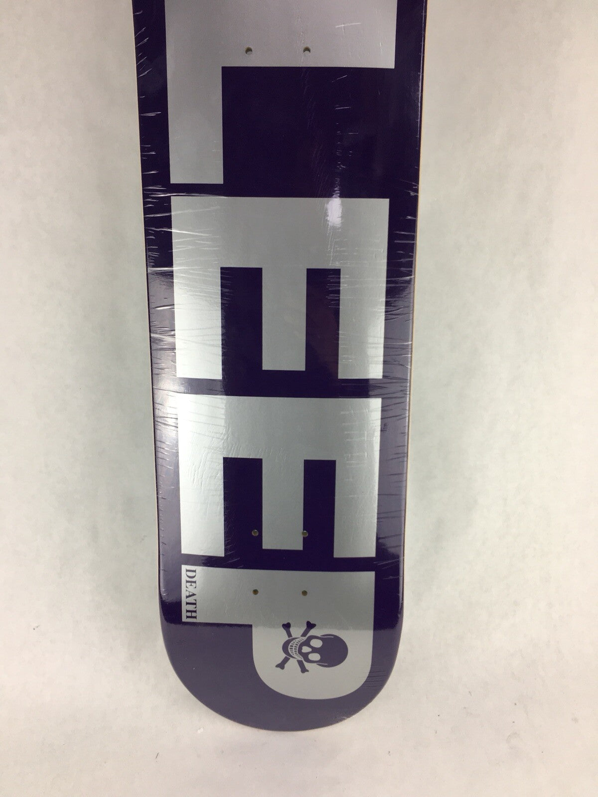 Death Skateboards Sleep 8-inch skateboard deck with grip tape and free shipping.