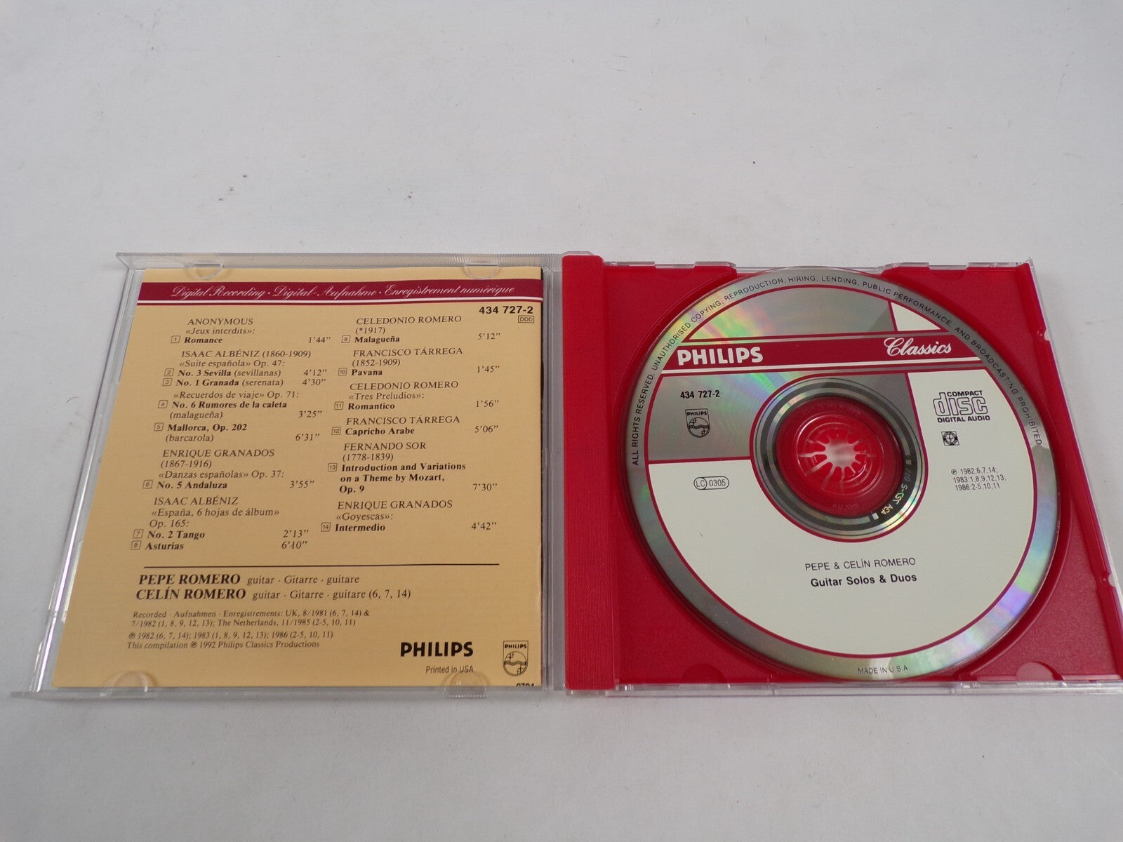 Pepe Romero Guitar Solos CD#43