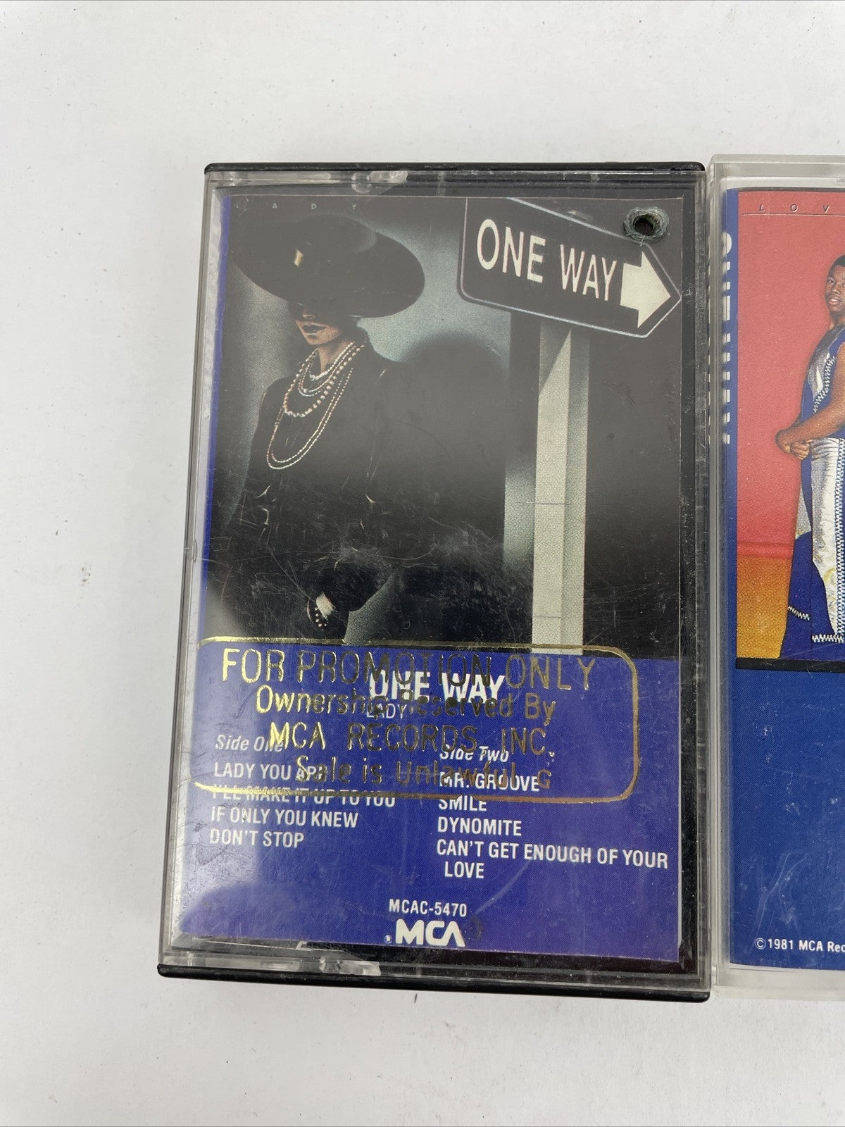2 ONE WAY Lady , Love is 1984 Vintage Cassette Tape First Edition Rare