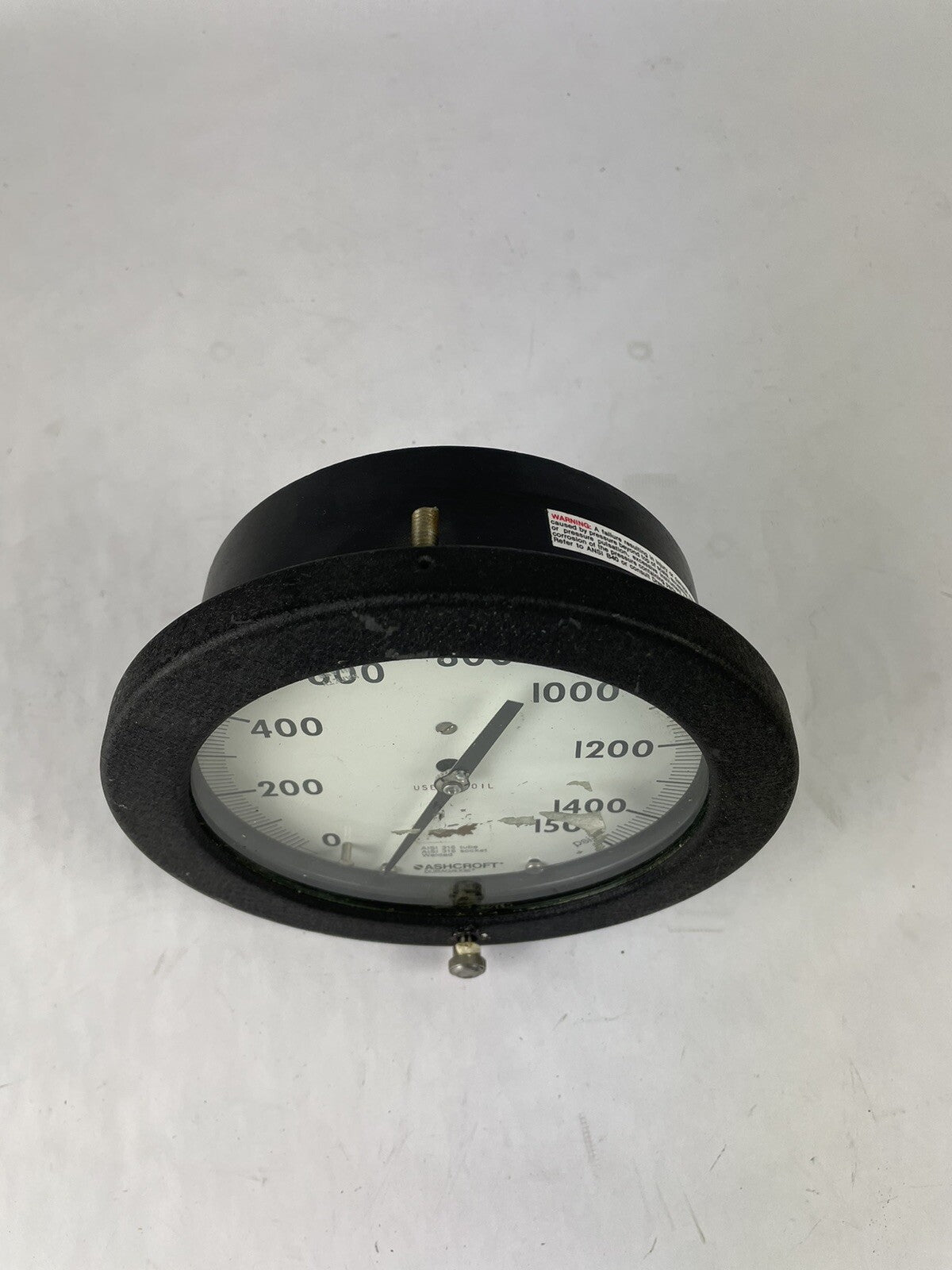 6" Ashcroft Duragauge AISI 316 Tube & AISI 316 Socket Range 0-200 PSI