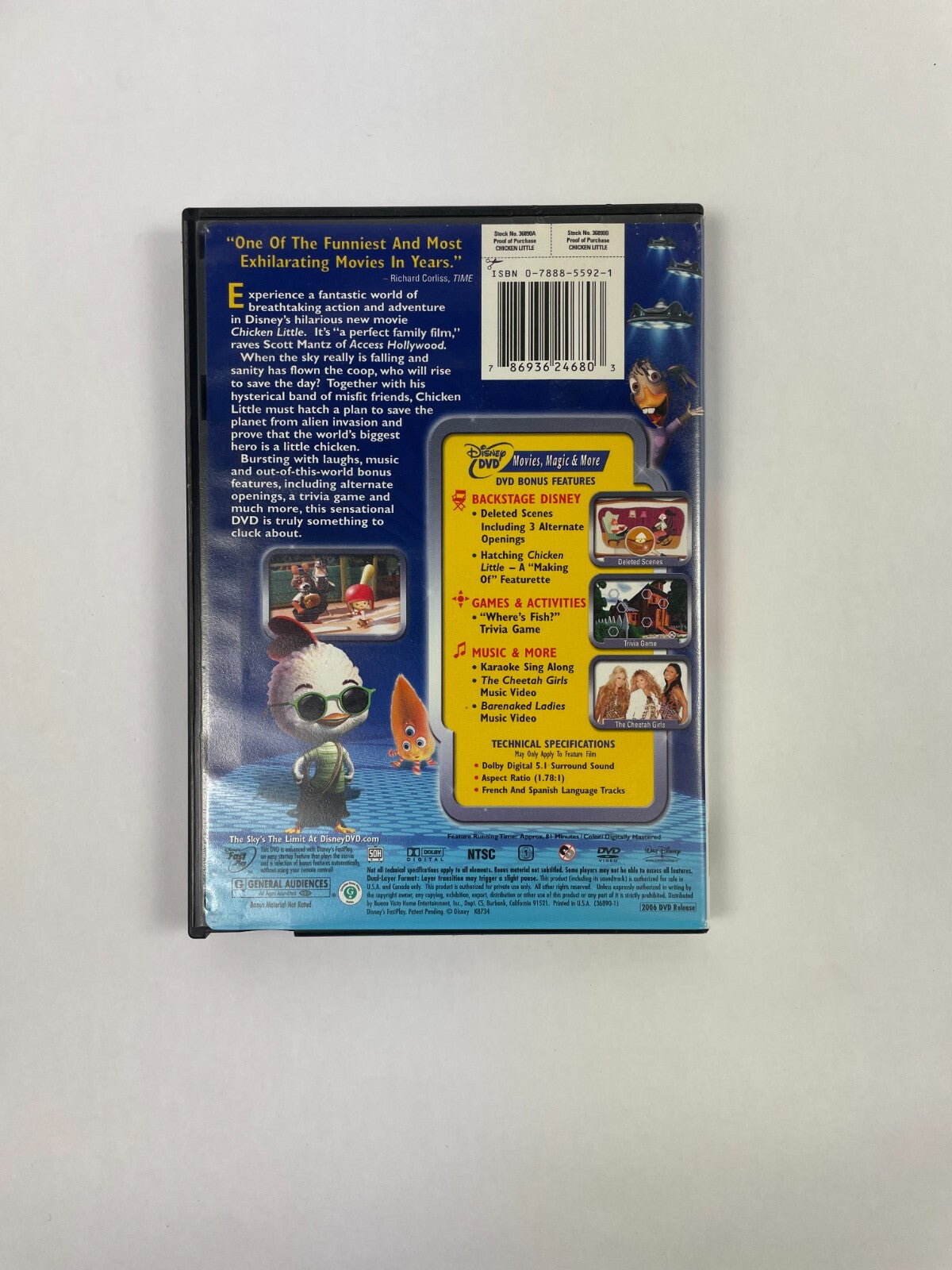 Walt Disnep Chicken Little One Of The Funniest And Most Exhilarating DVD Movie