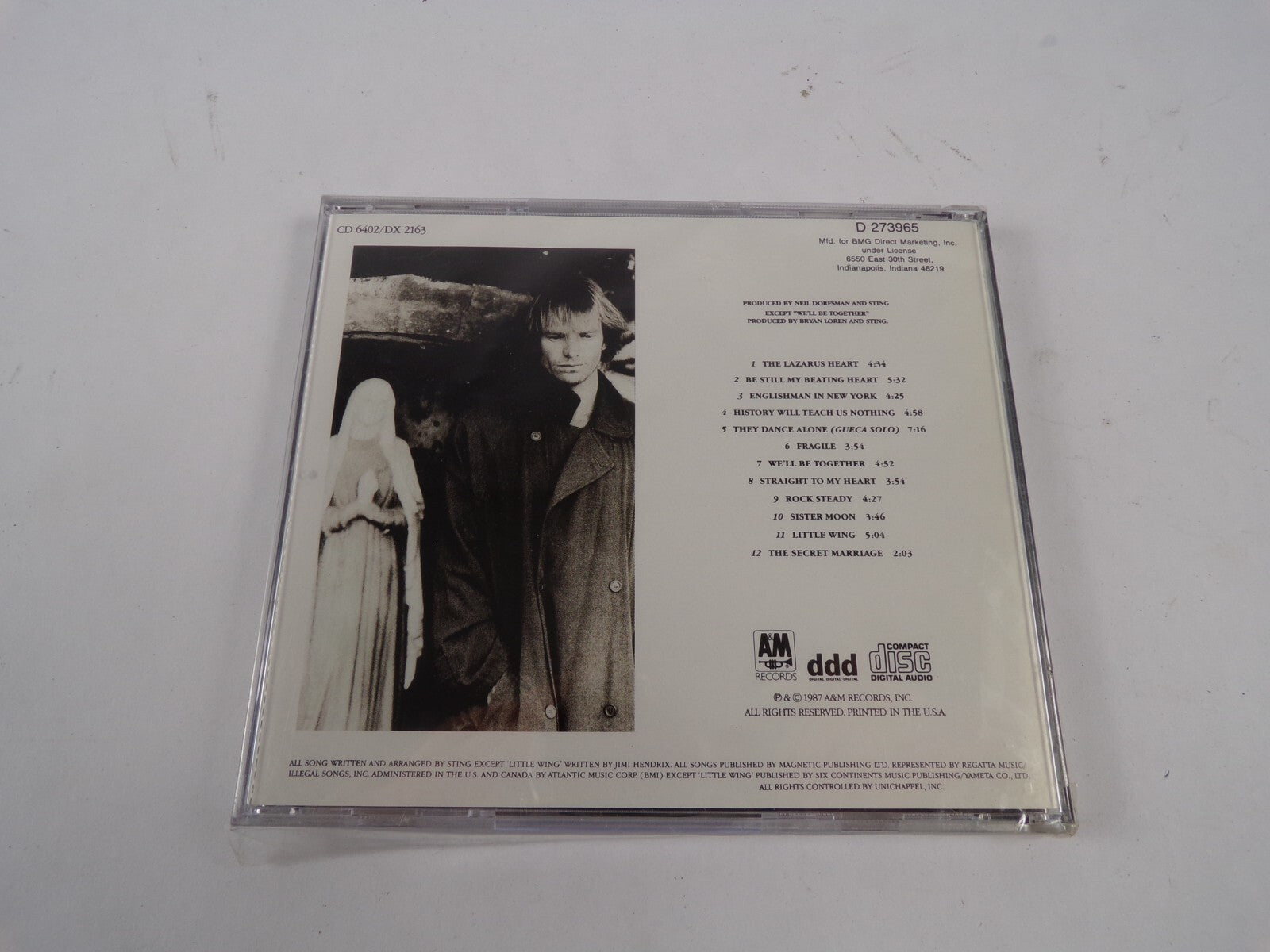 Sting Nothing Like The Sun Straight To My Heart Sister Moon Little Wing CD#61