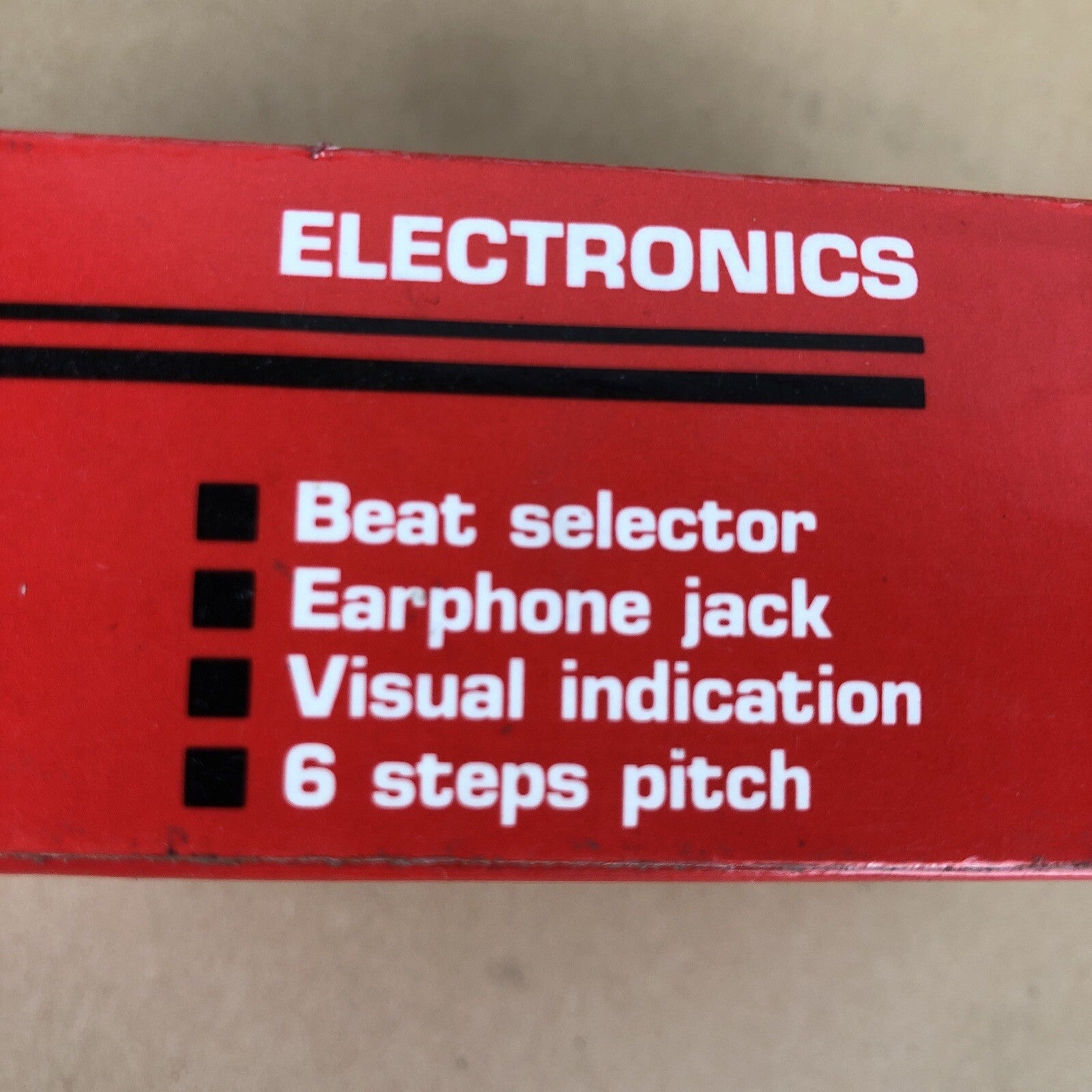 AccuTech AccUtech MetroTuner Beat selector Earphone Jack MT-8000 9V Battery Opp