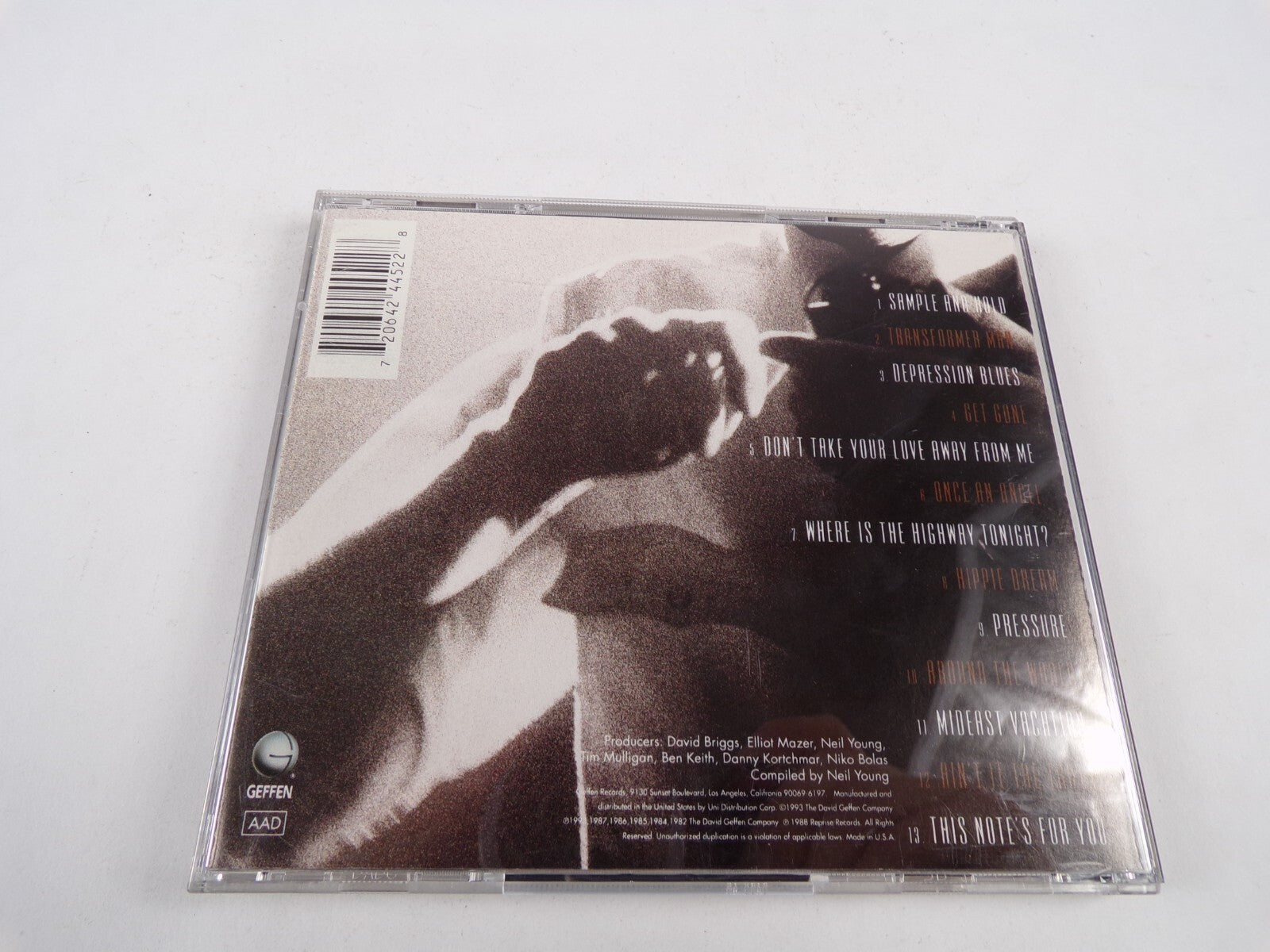 Neil Young Lucky Thirteen Sample And Hold Transformer Man Pressure CD#30