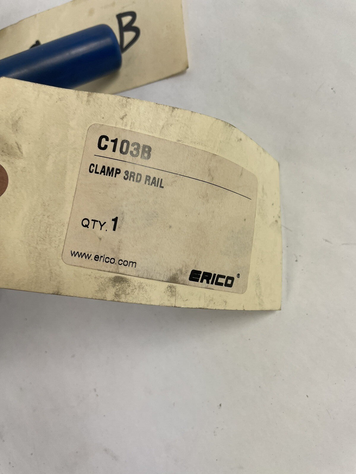 ERICO C103B 3RD Third Rail Clamp Assembly Contact Third Rail Base