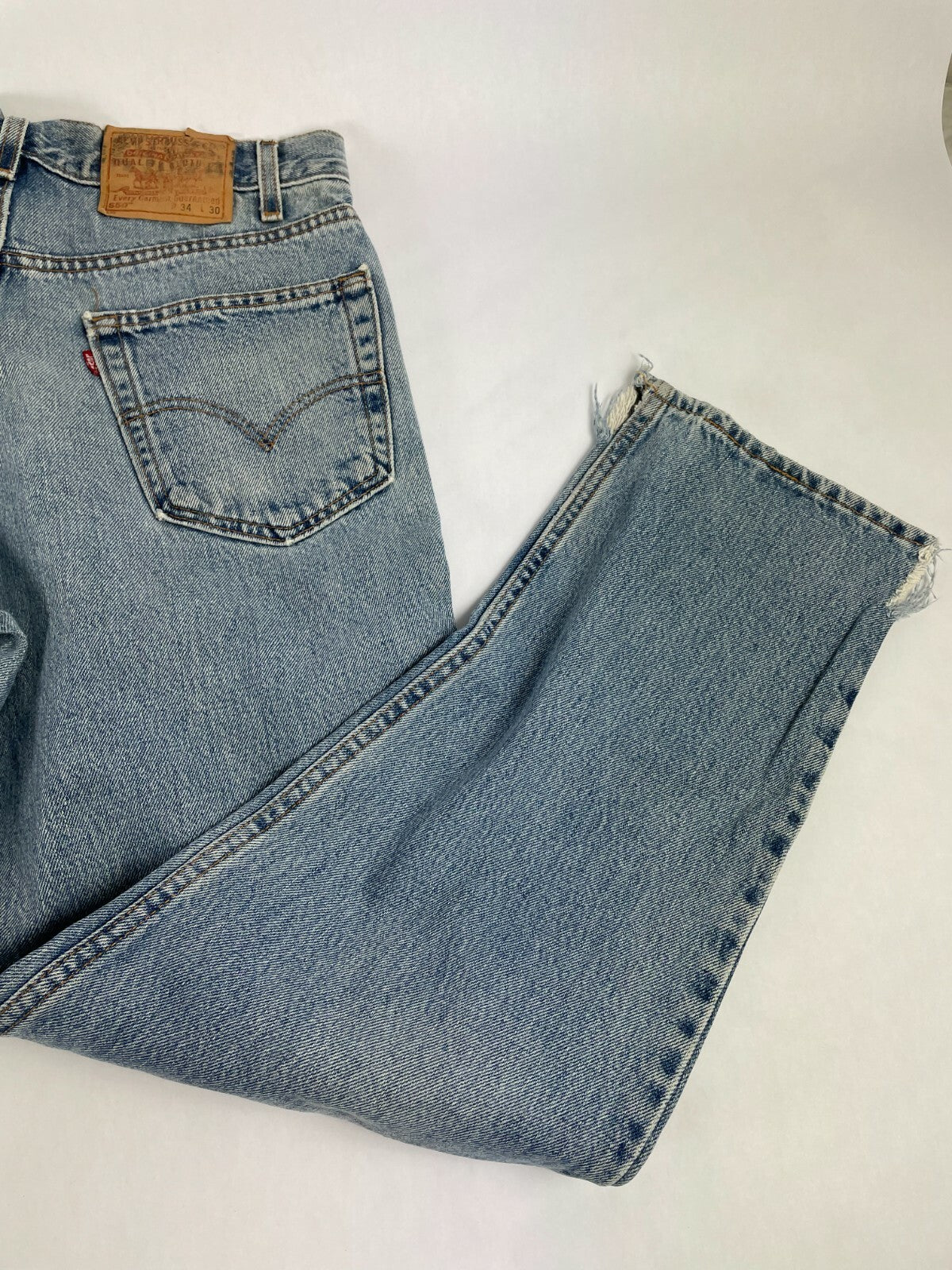 Levi's Men's Blue 550 Regular Fit Straight Leg Jeans Size W 34 L 30