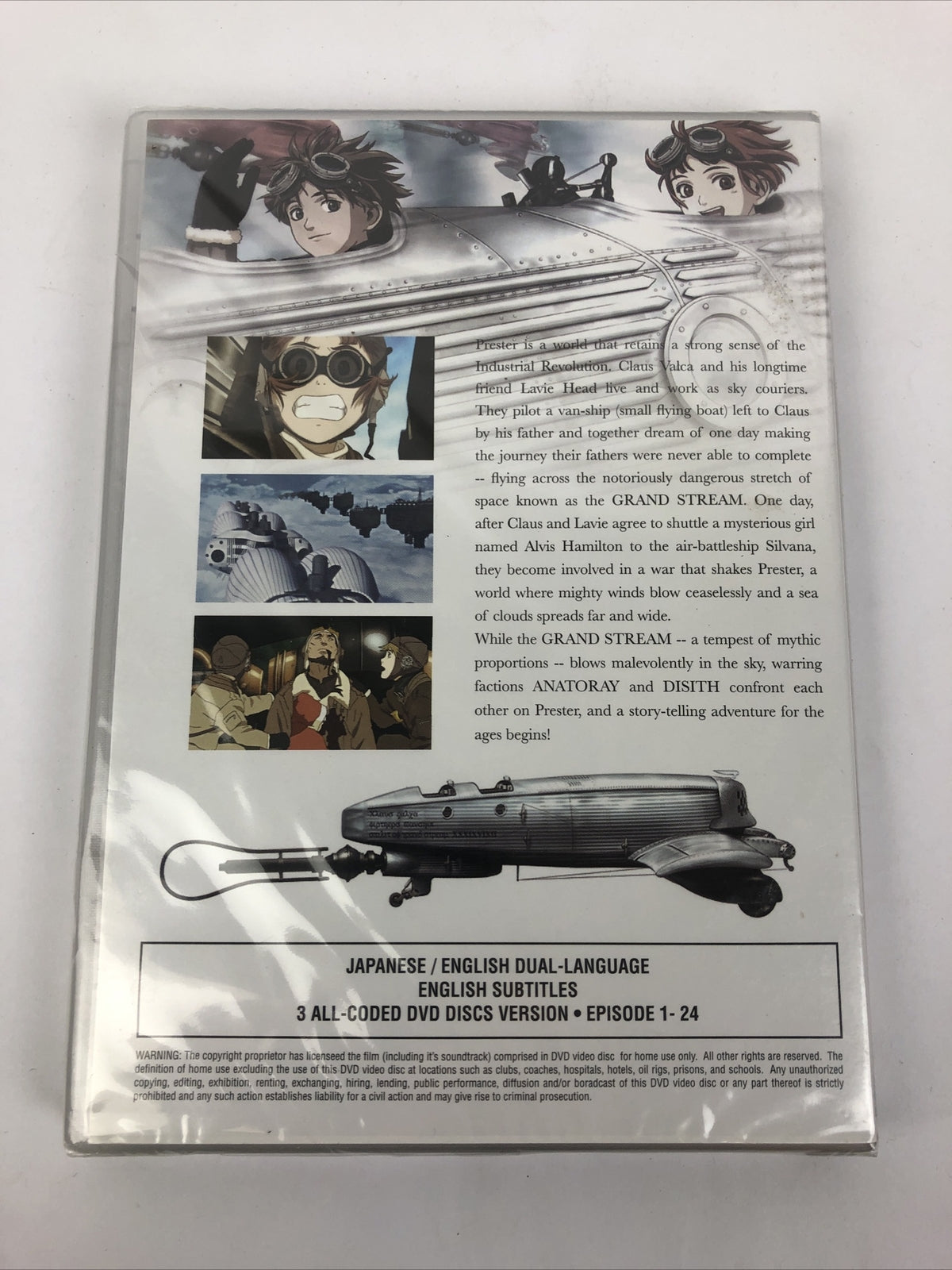 Last Exile 3 DVD Set Vol. 1-3 Anime Episodes 1-24 Japanese / English 3 Discs
