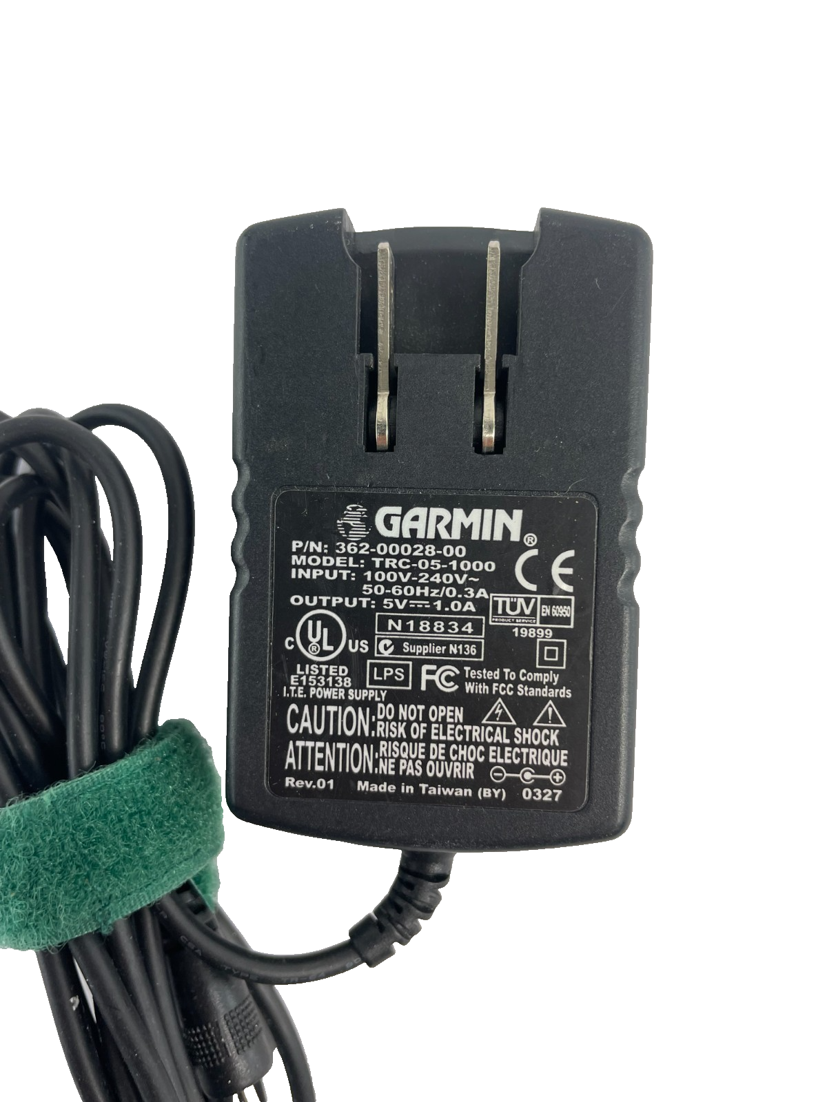 Geniune Garmin Model TRC-05-1000 Output 5V 1.0A Power Supply AC Adapter #A79